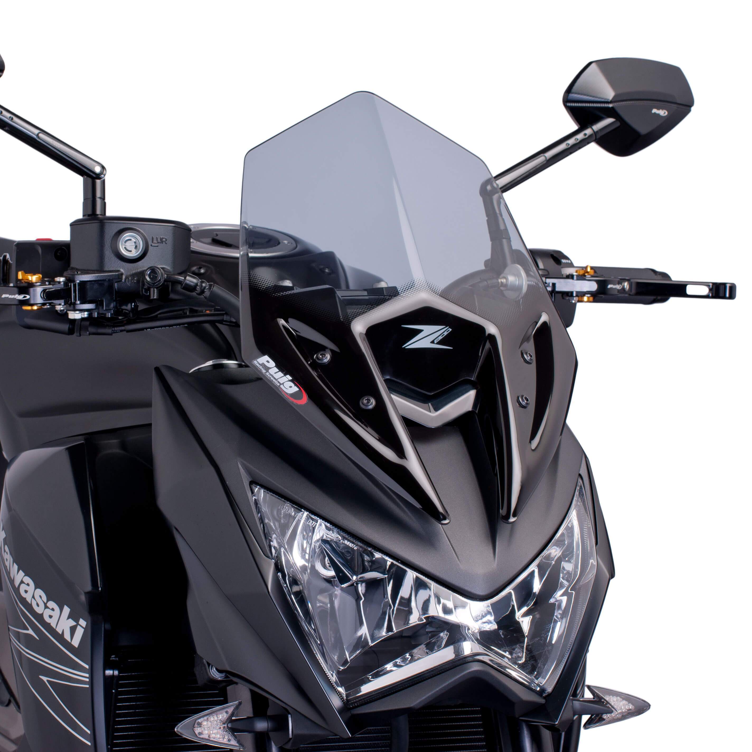 Puig Sport Screen | Light Smoke | Kawasaki Z 800 E 2013>2016-M6401H-Screens-Pyramid Motorcycle Accessories