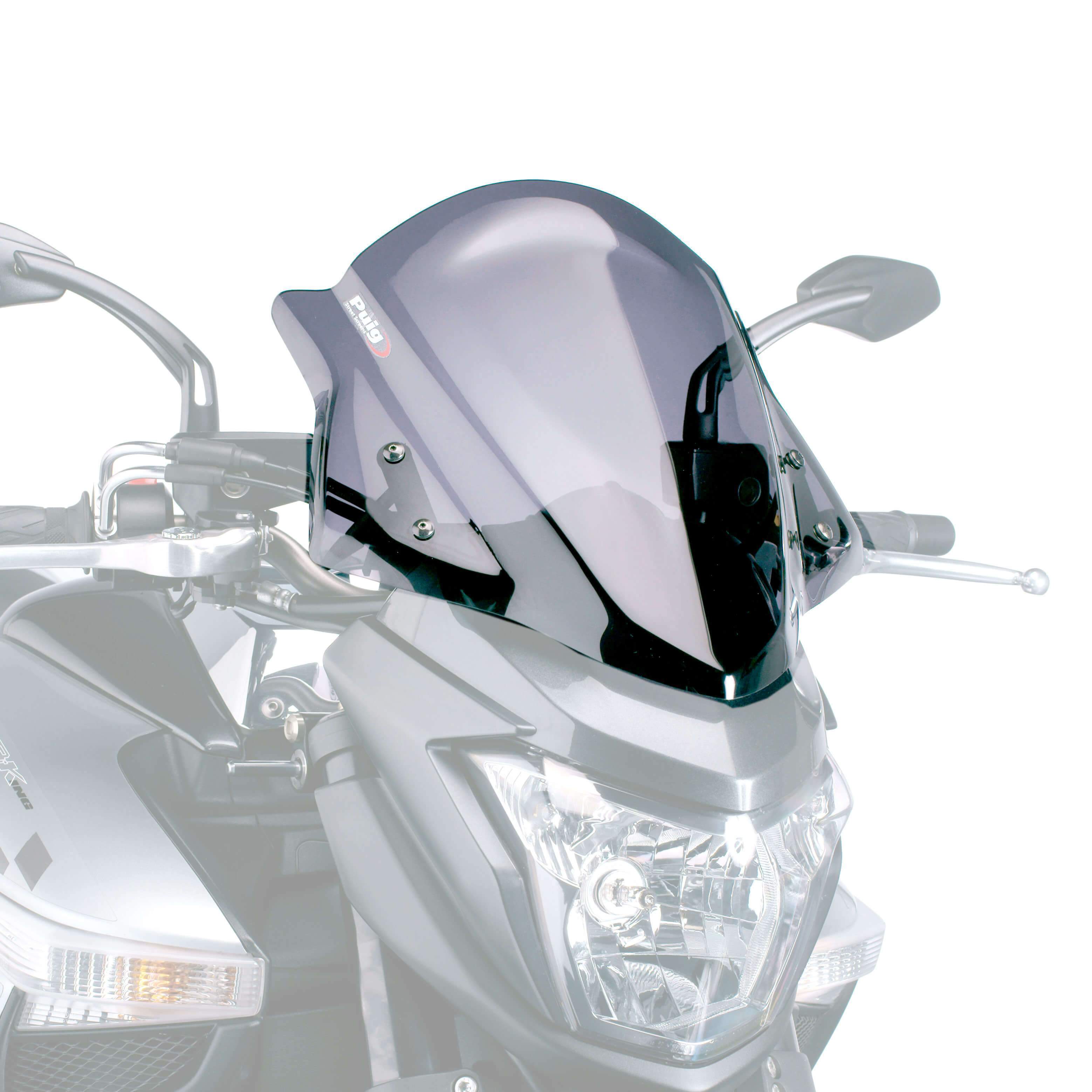 Puig Sport Screen | Light Smoke | Suzuki B-King 2007>2011-Screens-Pyramid Motorcycle Accessories
