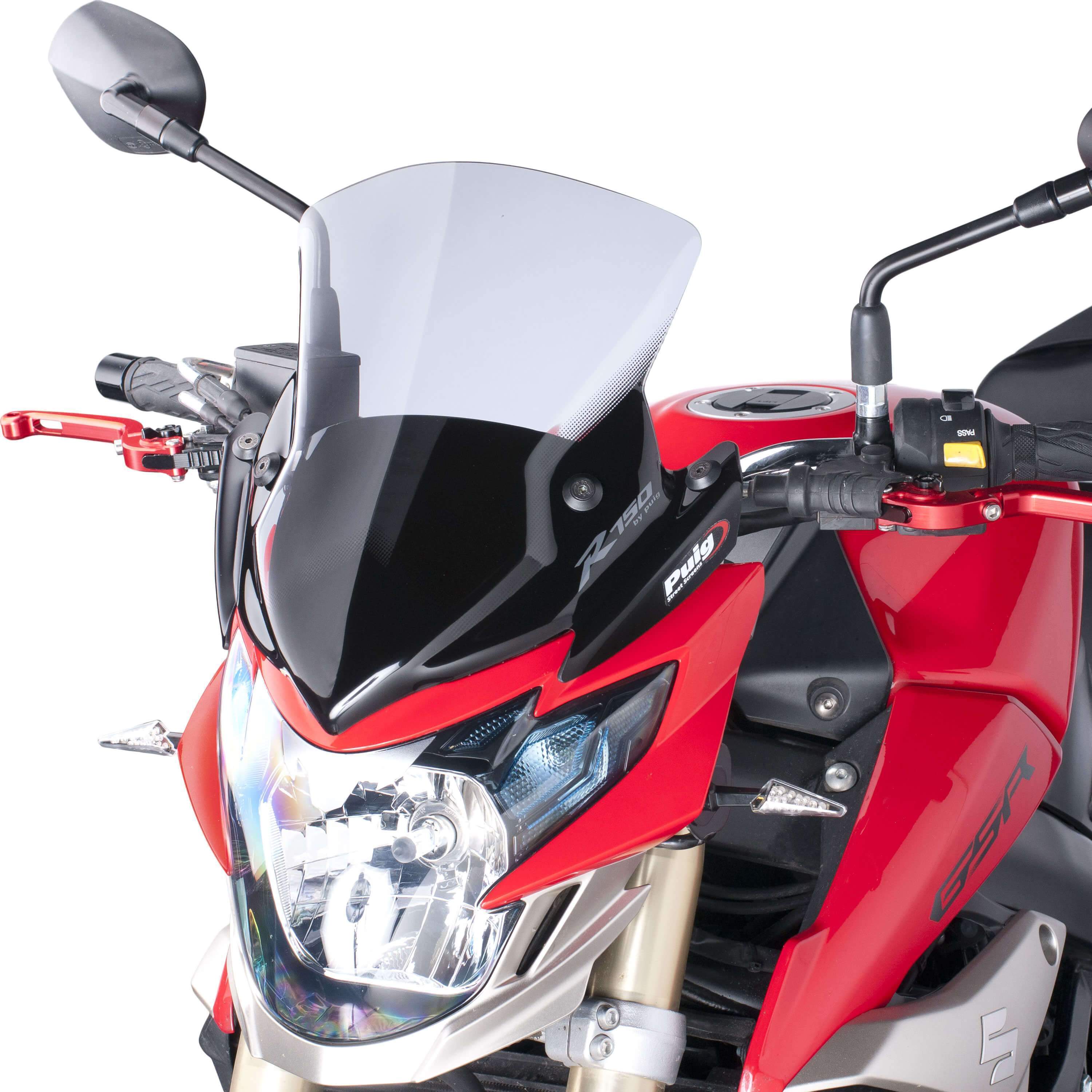 Puig Sport Screen | Light Smoke | Suzuki GSR 750 2011>2016-M5646H-Screens-Pyramid Motorcycle Accessories