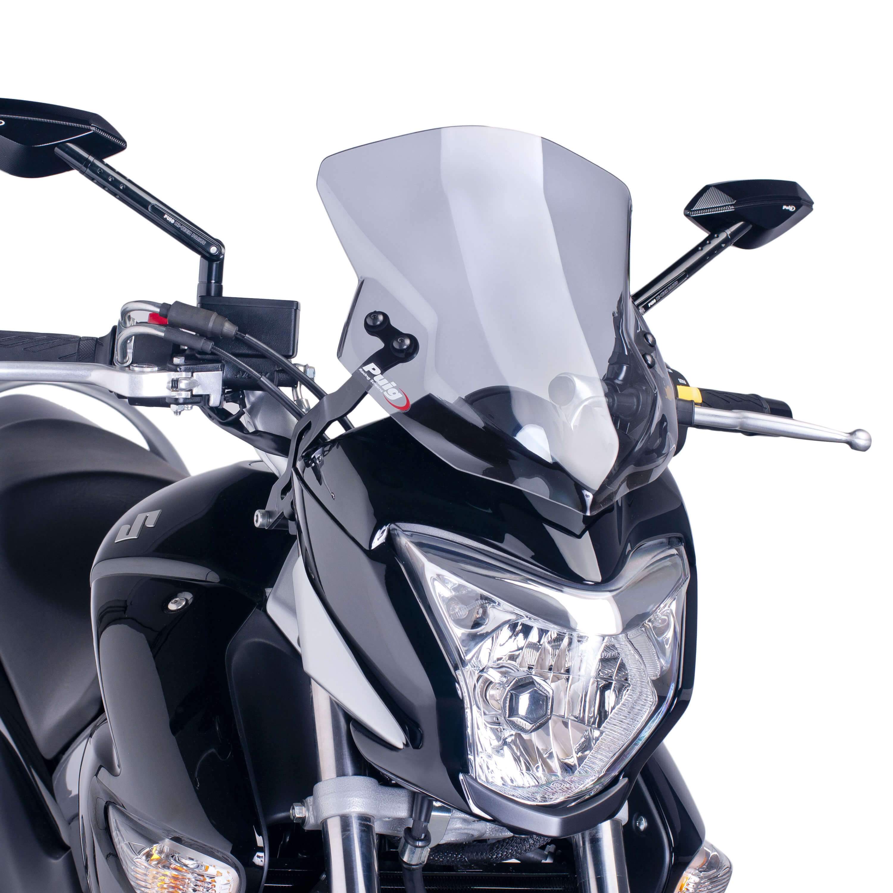 Puig Sport Screen | Light Smoke | Suzuki GW 250 Inazuma 2013>2016-M6251H-Screens-Pyramid Motorcycle Accessories