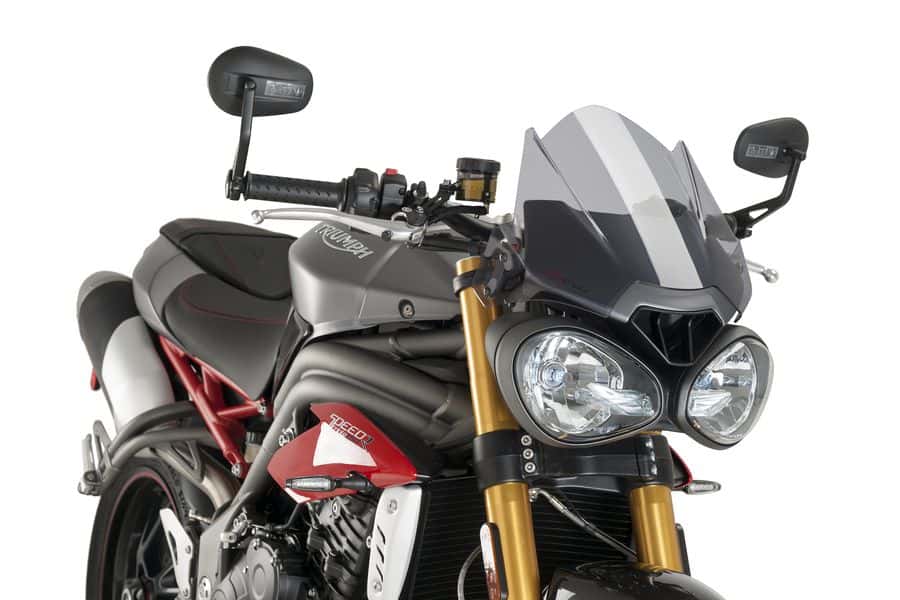 Puig Sport Screen | Light Smoke | Triumph Speed Triple 1050 2016>2020-M8929H-Screens-Pyramid Motorcycle Accessories