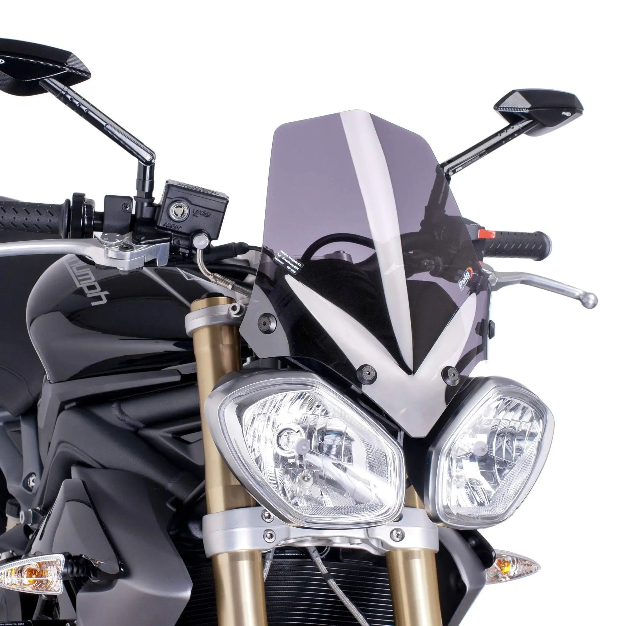 Puig Sport Screen | Light Smoke | Triumph Street Triple 675 2013>2016 -  Shop name