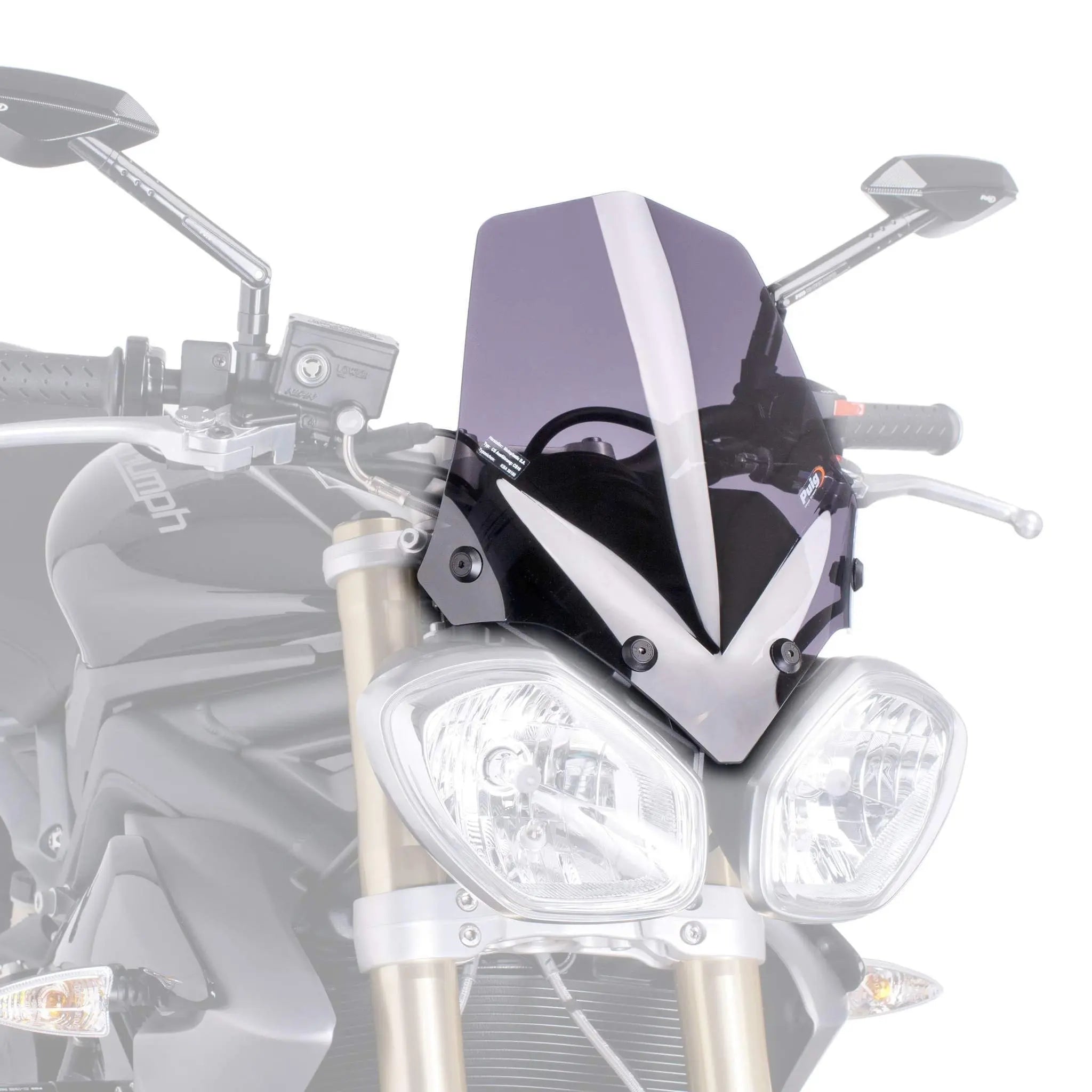 Puig Sport Screen | Light Smoke | Triumph Street Triple 675 2013>2016 -  Shop name
