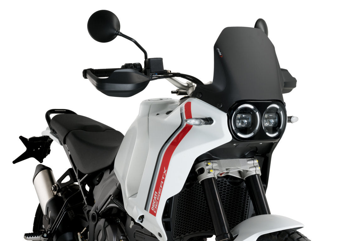 Puig Sport Screen | Matte Black (Opaque) | Ducati Desert X 2022>Current -  Shop name