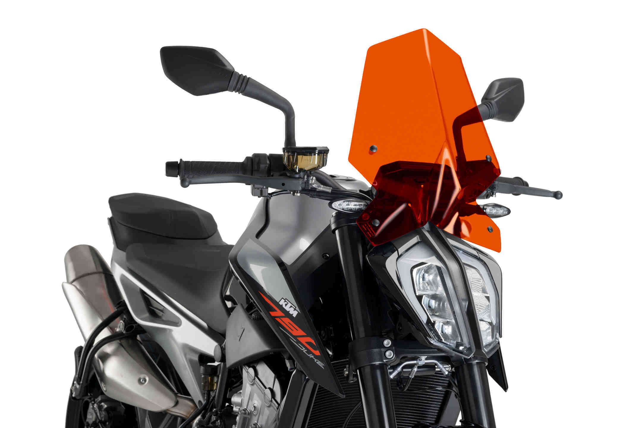 Puig Sport Screen | Orange | KTM 790 Duke 2018>Current-M9668T-Screens-Pyramid Motorcycle Accessories