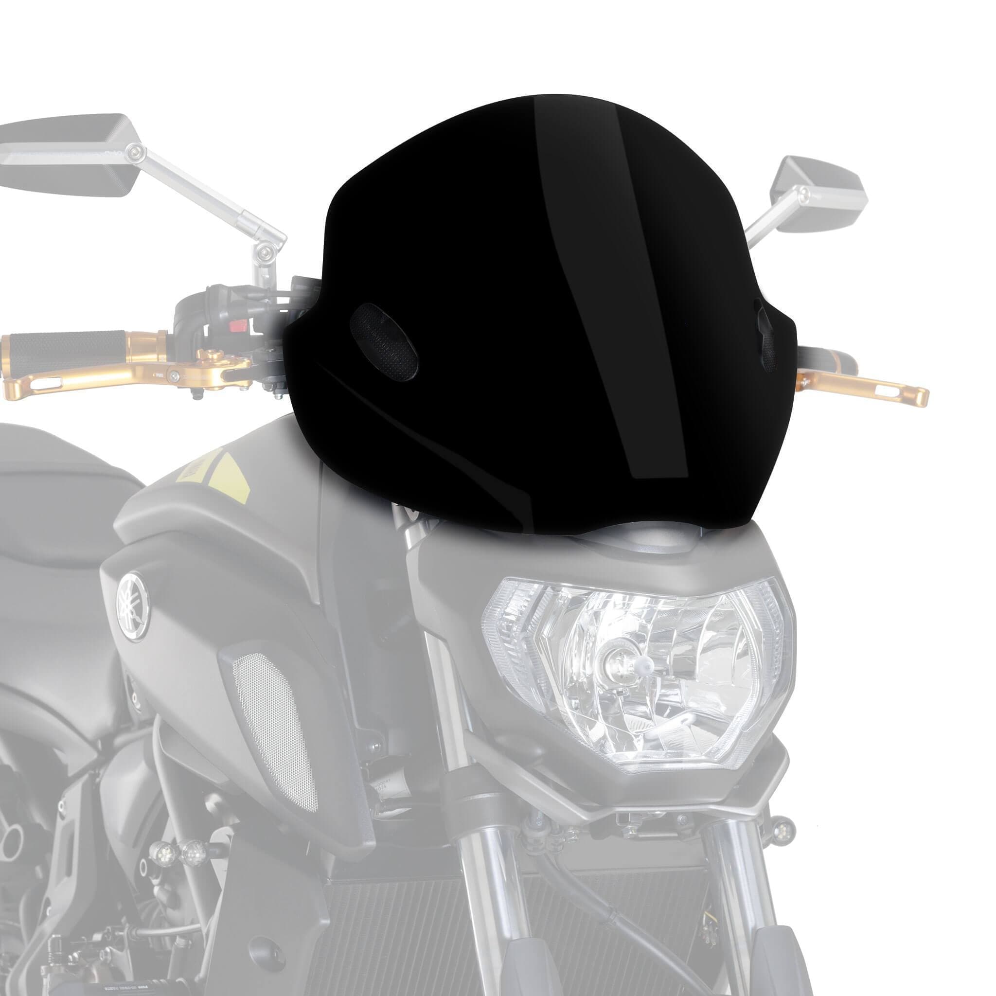 Puig Stream Screen | Black (Opaque) | Honda CB 900 F Hornet 2002>2005-Screens-Pyramid Motorcycle Accessories