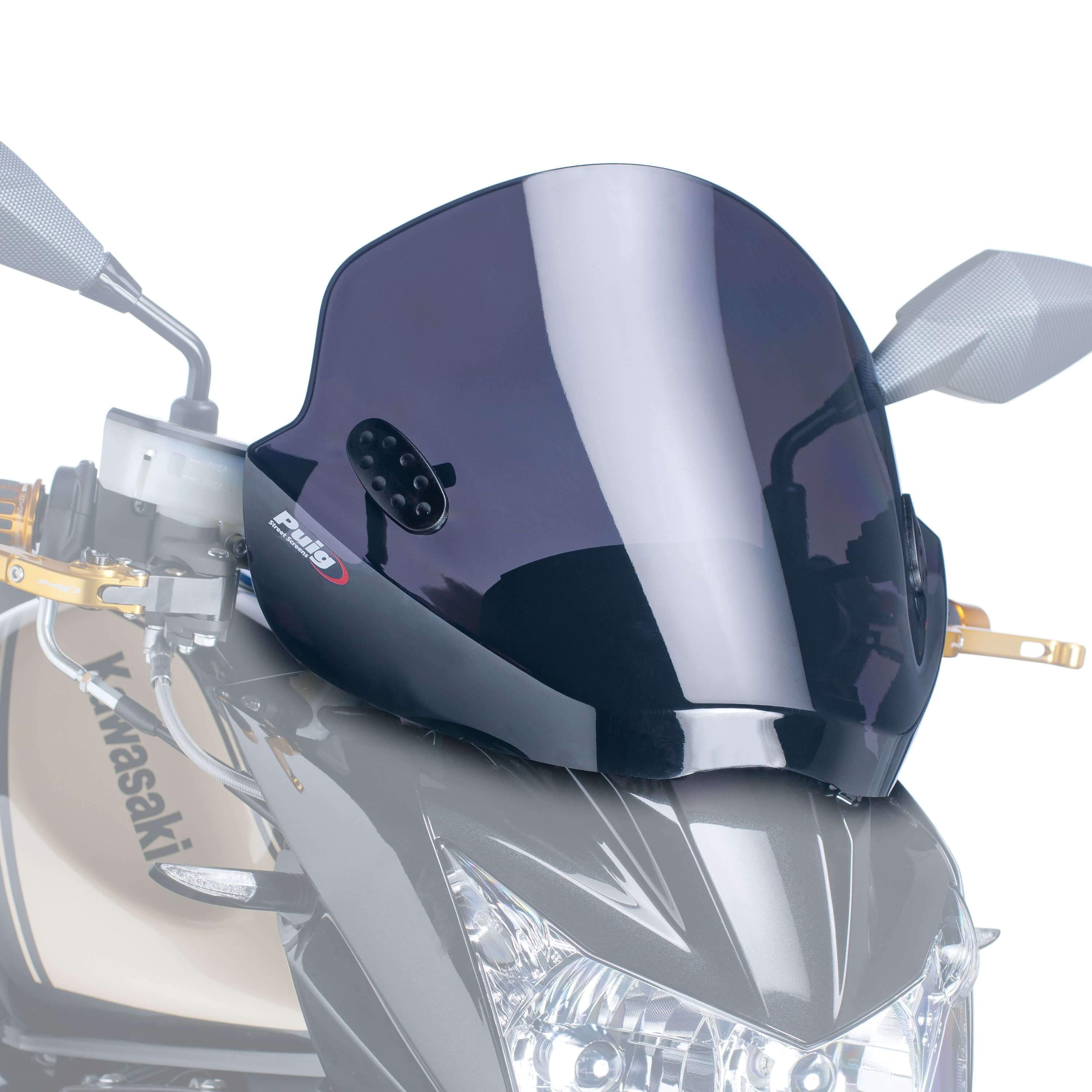 Puig Stream Screen | Dark Smoke | Kawasaki Z 1000 2010>2013-M5022F-Screens-Pyramid Motorcycle Accessories