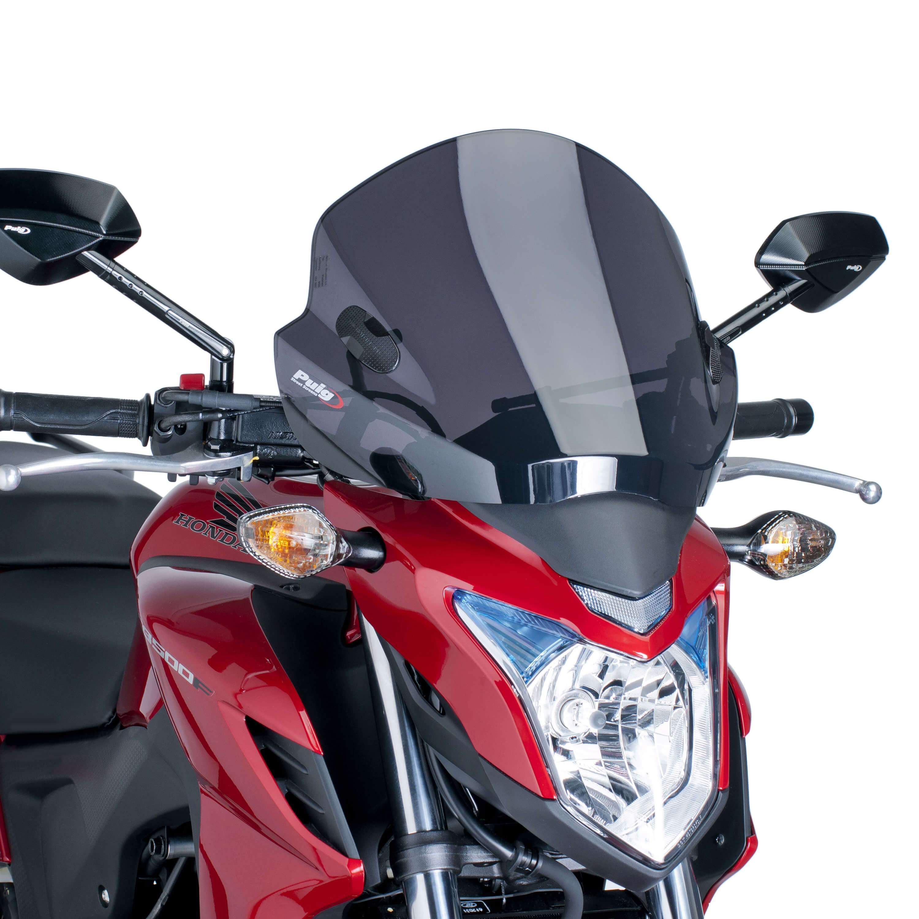 Puig Stream Screen | Dark Smoke | Kawasaki Z 250 SL 2015>Current-M5022F-Screens-Pyramid Motorcycle Accessories