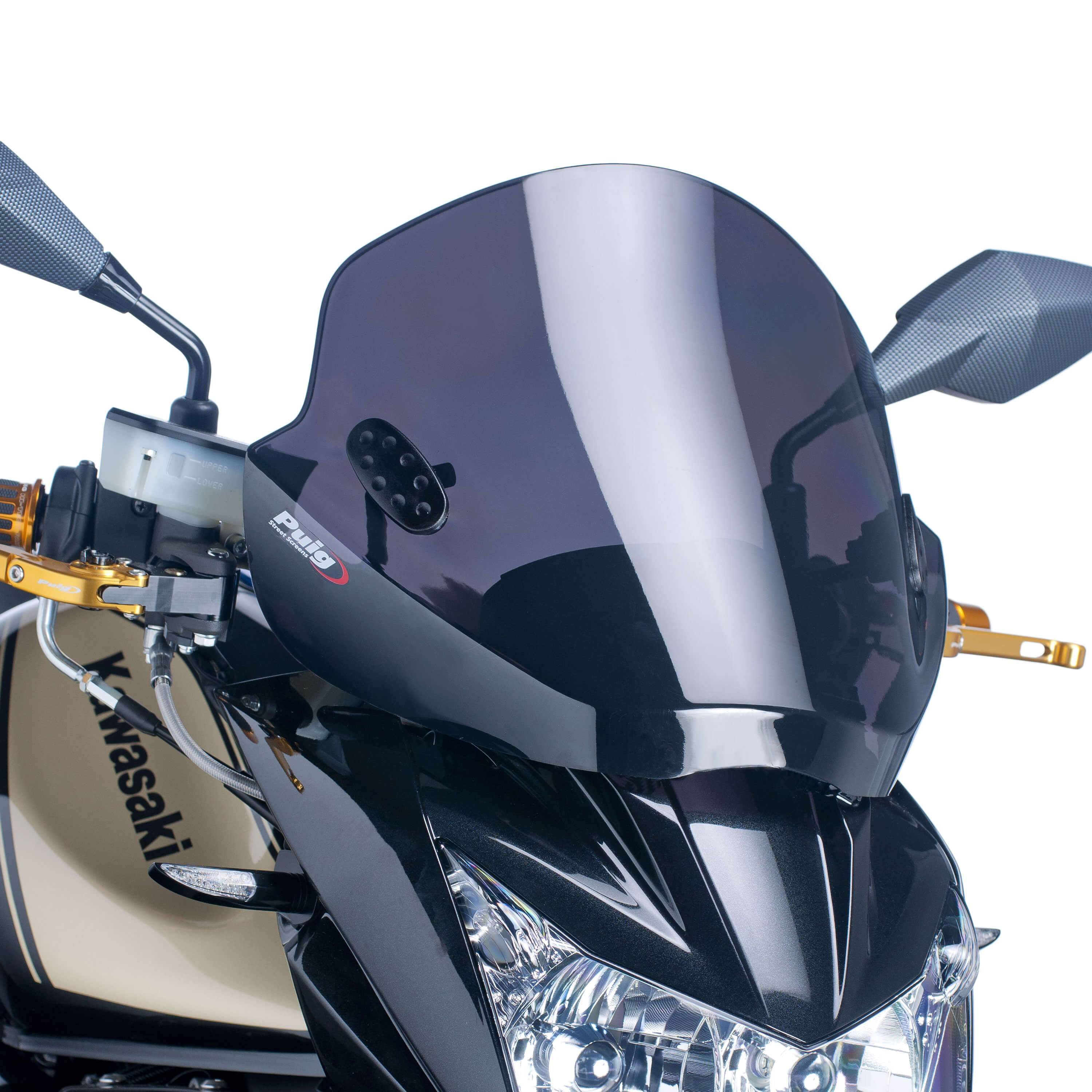Puig Stream Screen | Dark Smoke | Kawasaki Z 750 2007>2012-M5022F-Screens-Pyramid Motorcycle Accessories