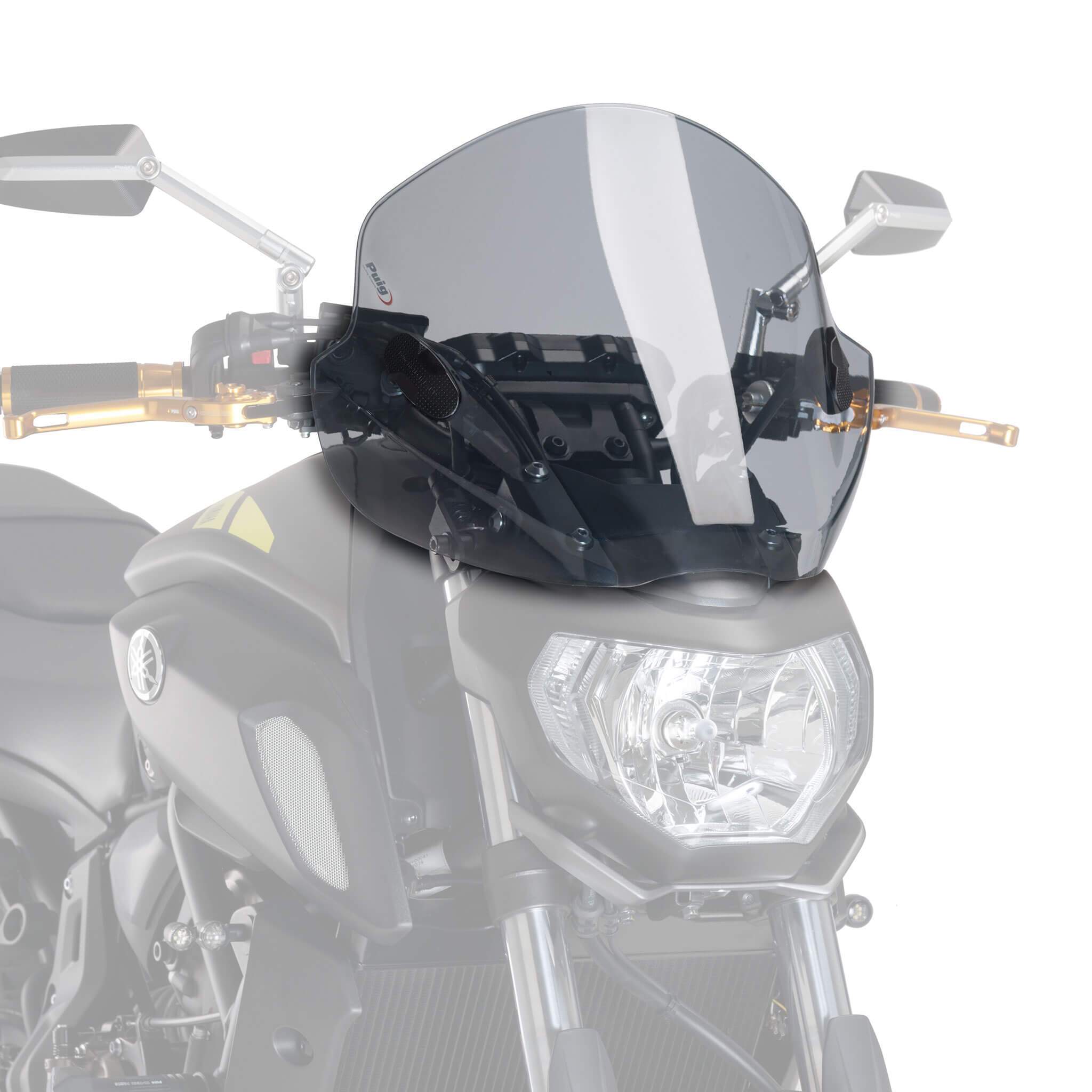 Puig Stream Screen | Light Smoke | Husqvarna Nuda 900/R 2012>2014-M5022H-Screens-Pyramid Motorcycle Accessories