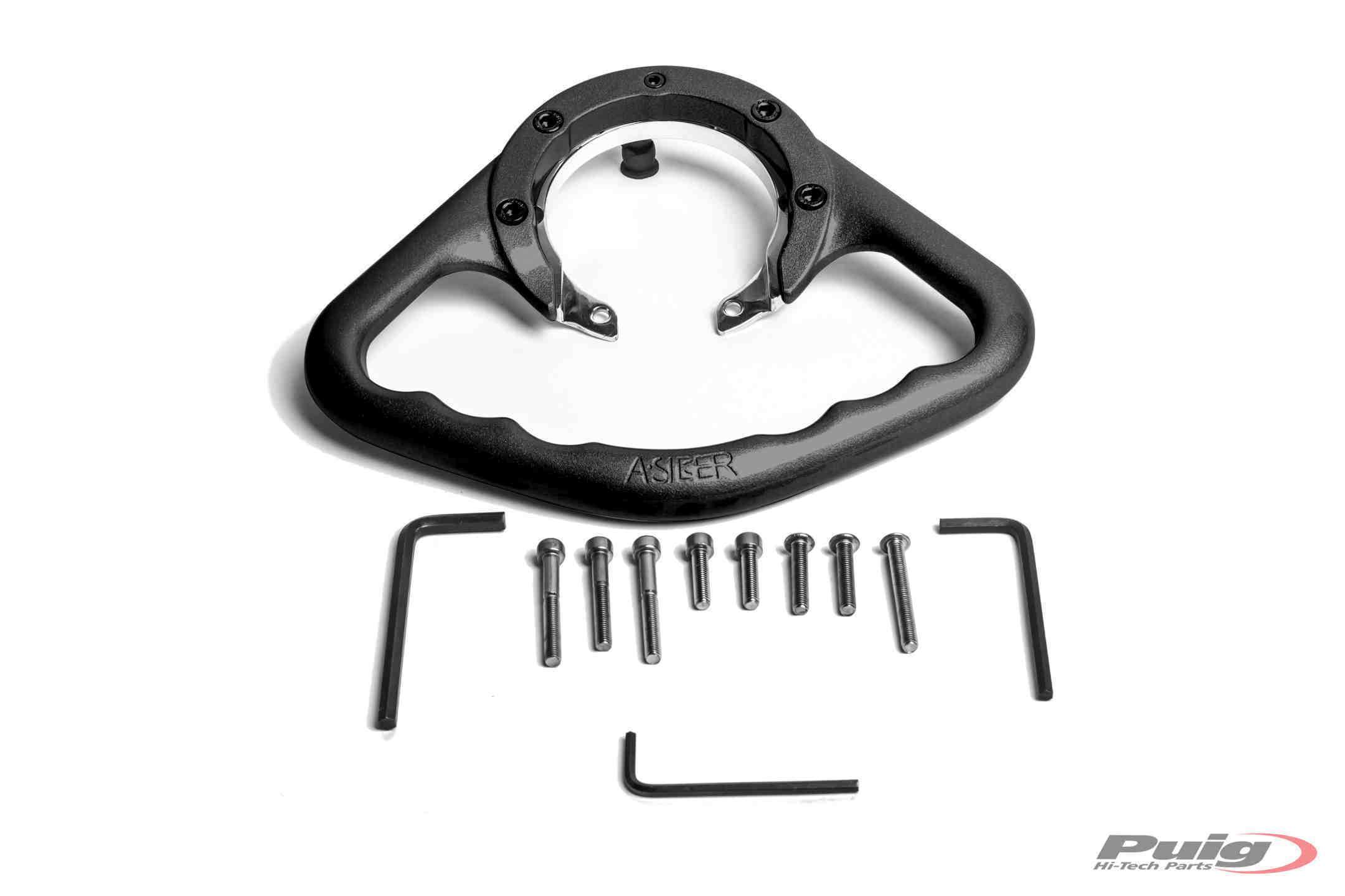 Puig Tank Grab Holder | Black | Triumph Speed Four 2002>2006-Tank Grab Holder-Pyramid Motorcycle Accessories