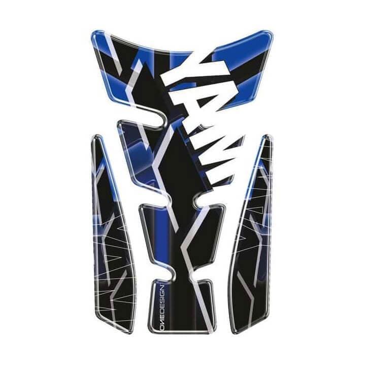 Puig Tank Pad | Graphic/Black/Blue-Tank Protection-Pyramid Motorcycle Accessories