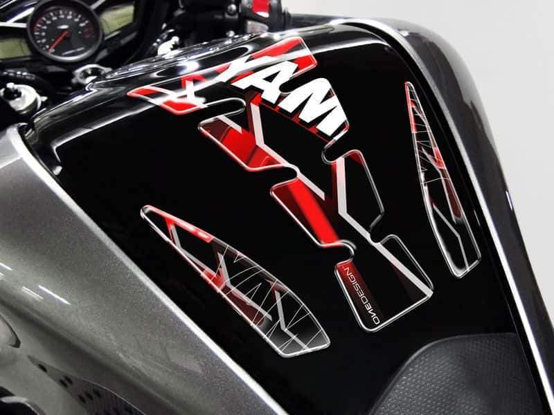 Puig Tank Pad | Graphic/Black/Red-Tank Protection-Pyramid Motorcycle Accessories
