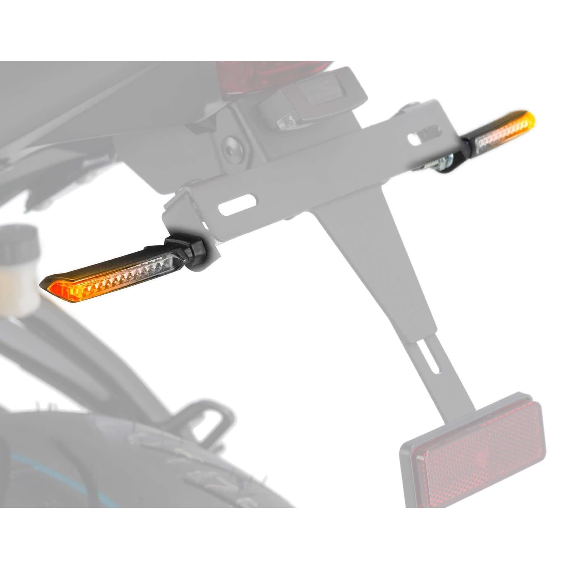 Puig Thin Sequential Indicators | Orange LED/Matte Black Facia -  Shop name