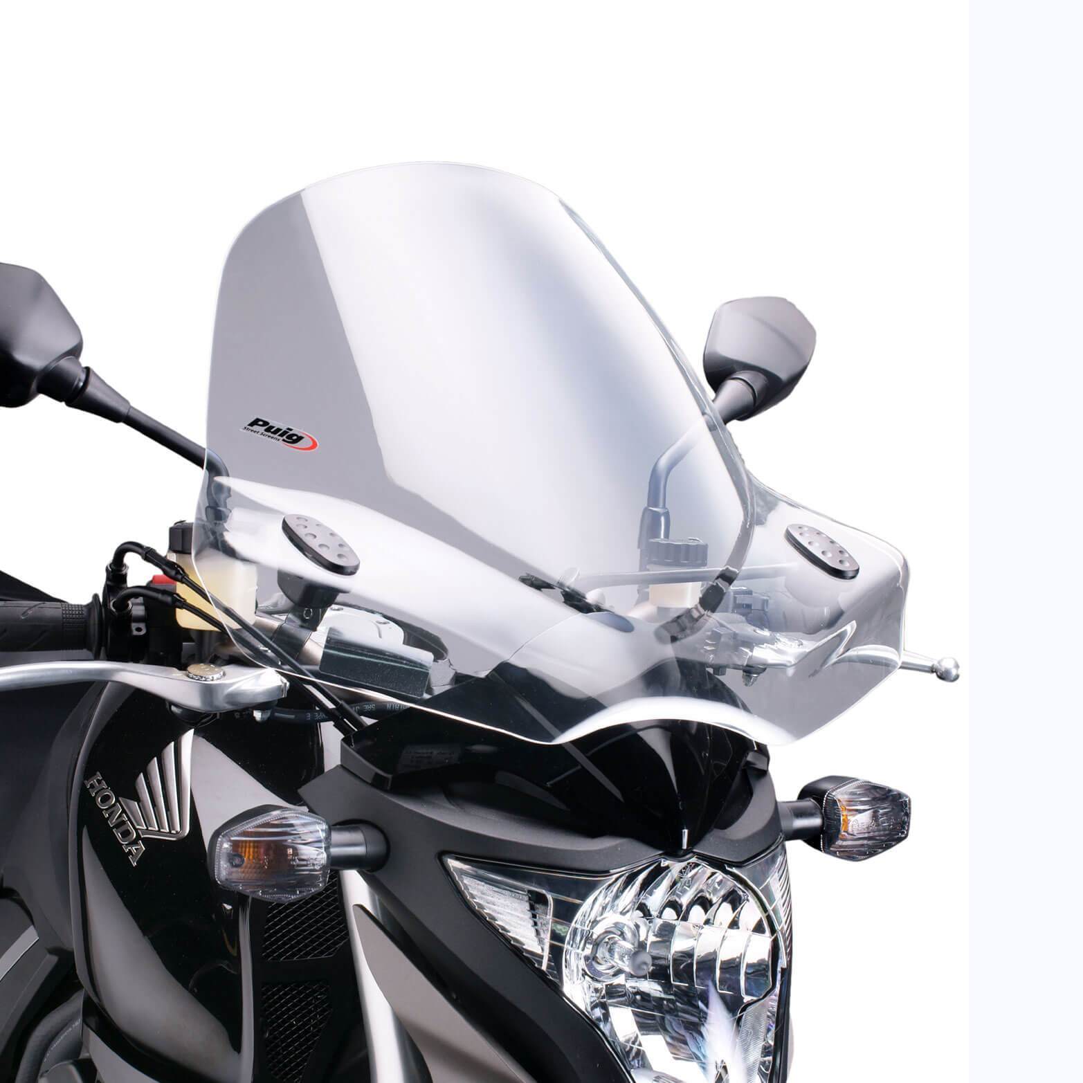 Puig Touring 2 Screen | Clear | Kawasaki Z 750 R 2011>2012-M5267W-Screens-Pyramid Motorcycle Accessories