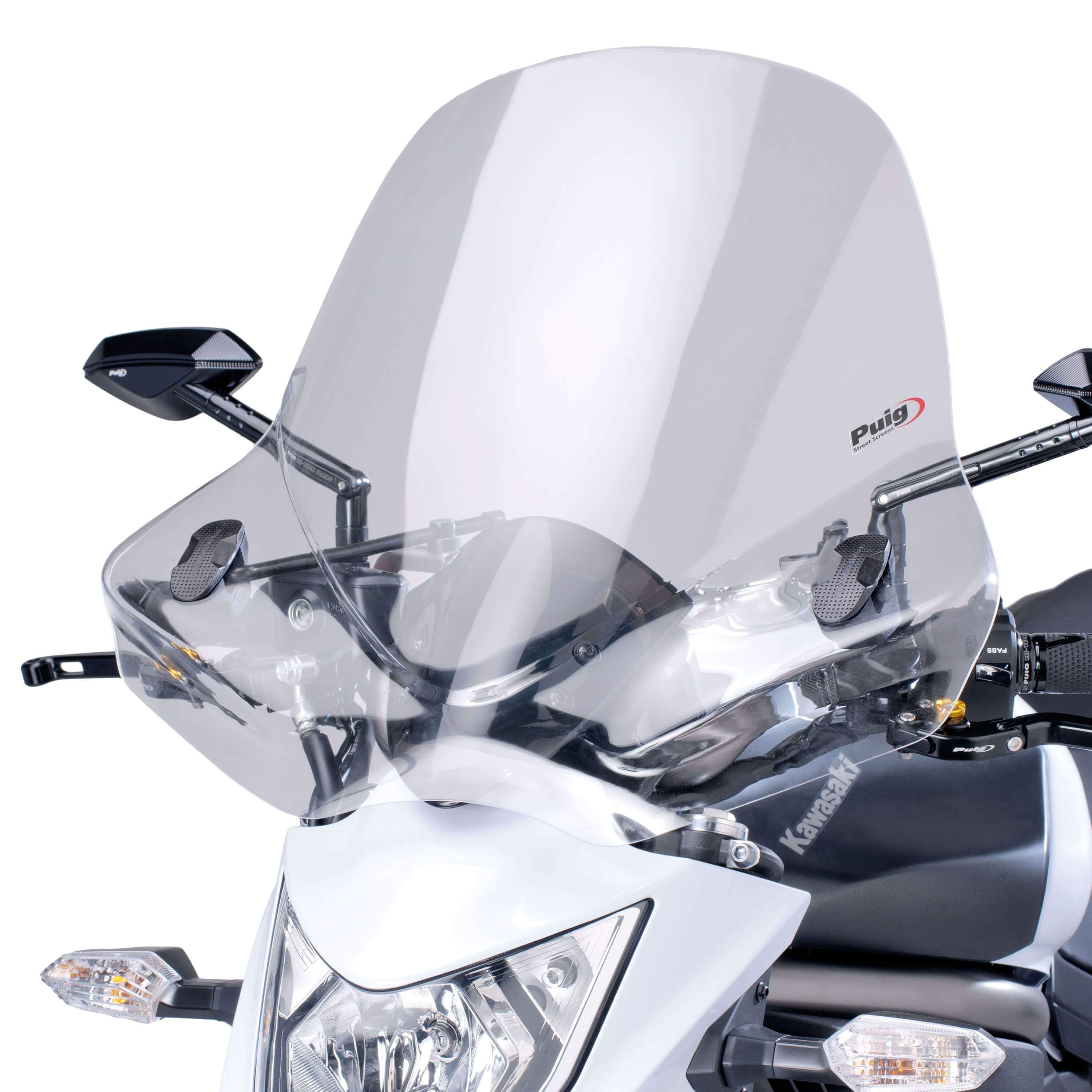 Puig Touring 2 Screen | Clear | Kawasaki Z 750 R 2011>2012-M5267W-Screens-Pyramid Motorcycle Accessories