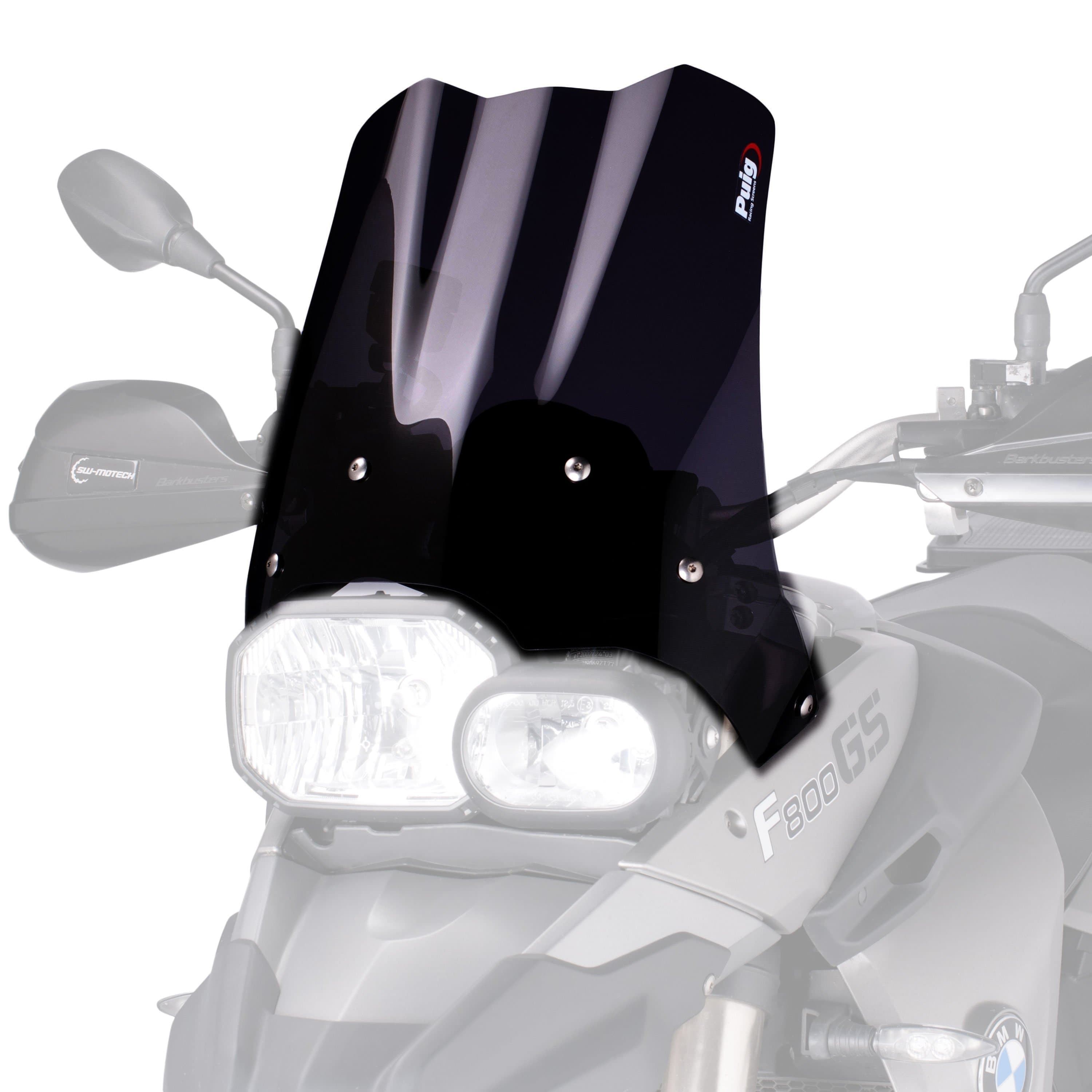 Puig Touring Screen | Black (Opaque) | BMW F650 GS 2008>2012-M4670N-Screens-Pyramid Motorcycle Accessories