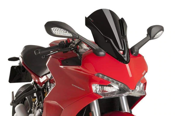 Puig Touring Screen | Black (Opaque) | Ducati Supersport 950/S 2021>Current -   Pyramid Motorcycle Accessories