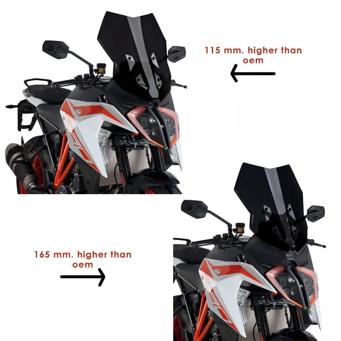 Puig Touring Screen | Black (Opaque) | KTM 1290 Super Duke GT 2019>Current -  Shop name