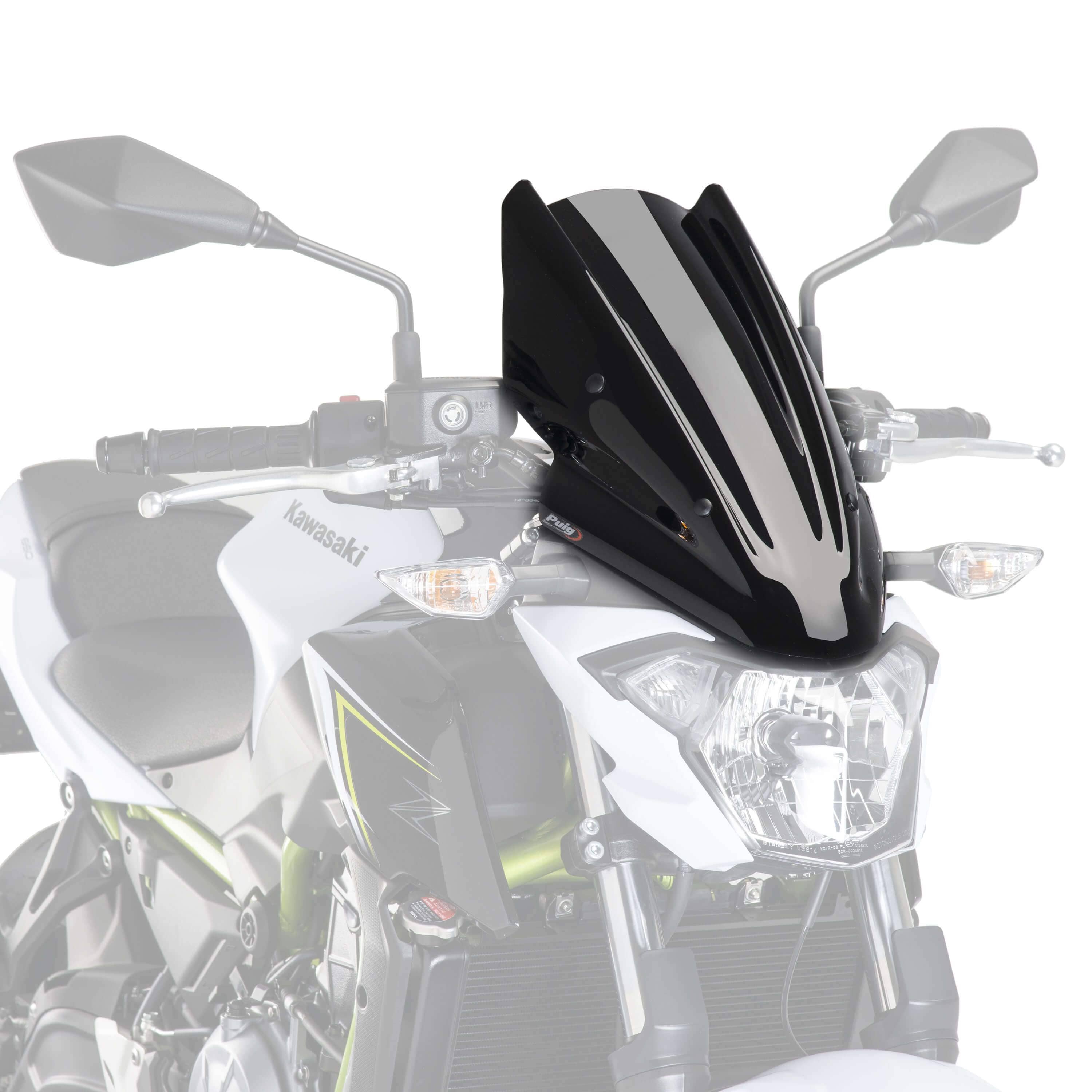 Puig Touring Screen | Black (Opaque) | Kawasaki Z 650 2017>2019 -  Shop name