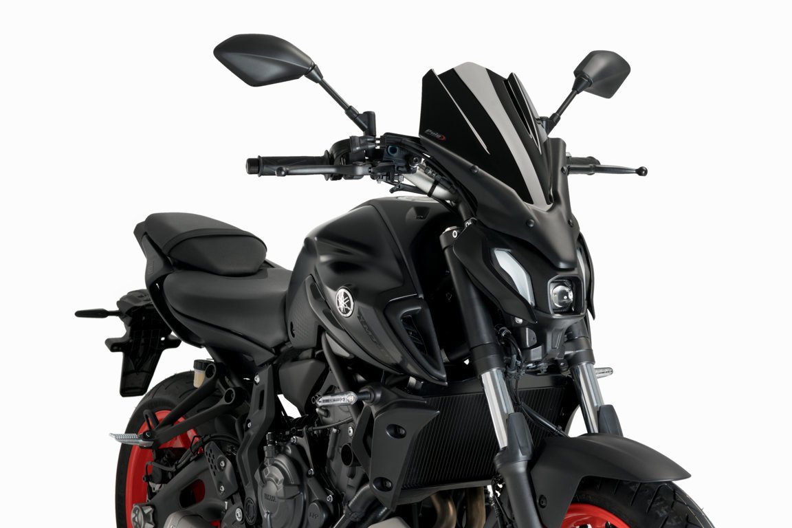 Puig Touring Screen | Black (Opaque) | Yamaha MT-07 2021>2024 -  Shop name