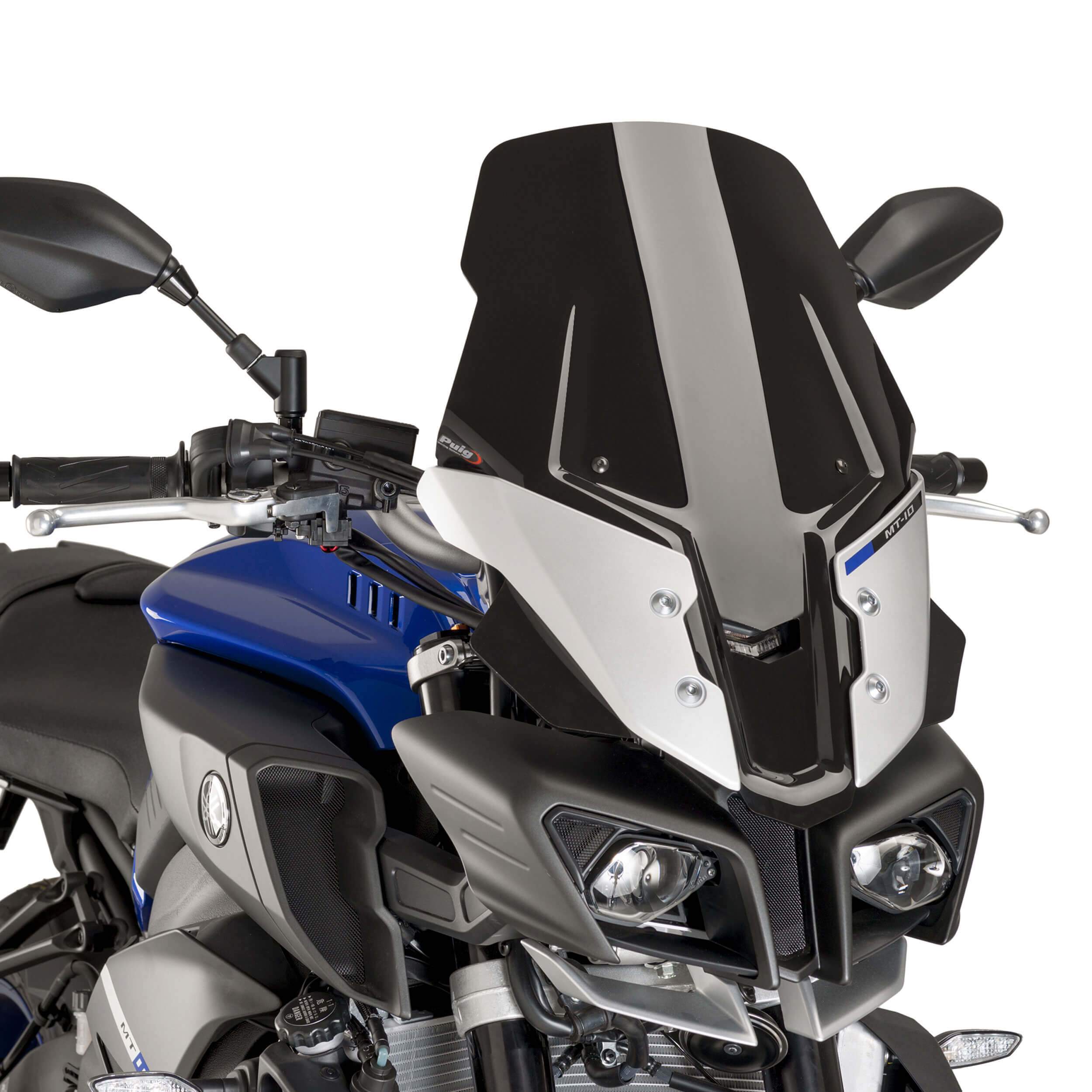 Puig Touring Screen | Black (Opaque) | Yamaha MT-10 SP 2016>2021 -  Shop name