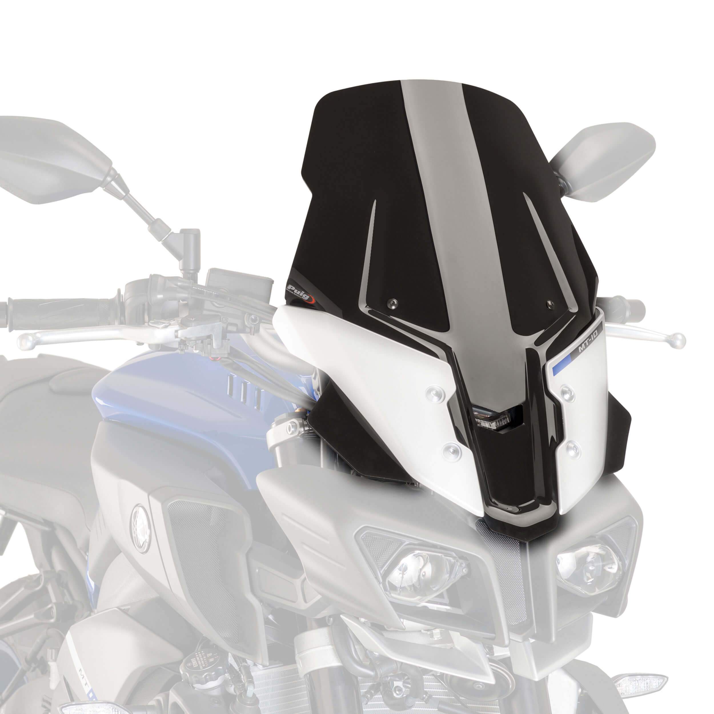 Puig Touring Screen | Black (Opaque) | Yamaha MT-10 SP 2016>2021 -  Shop name