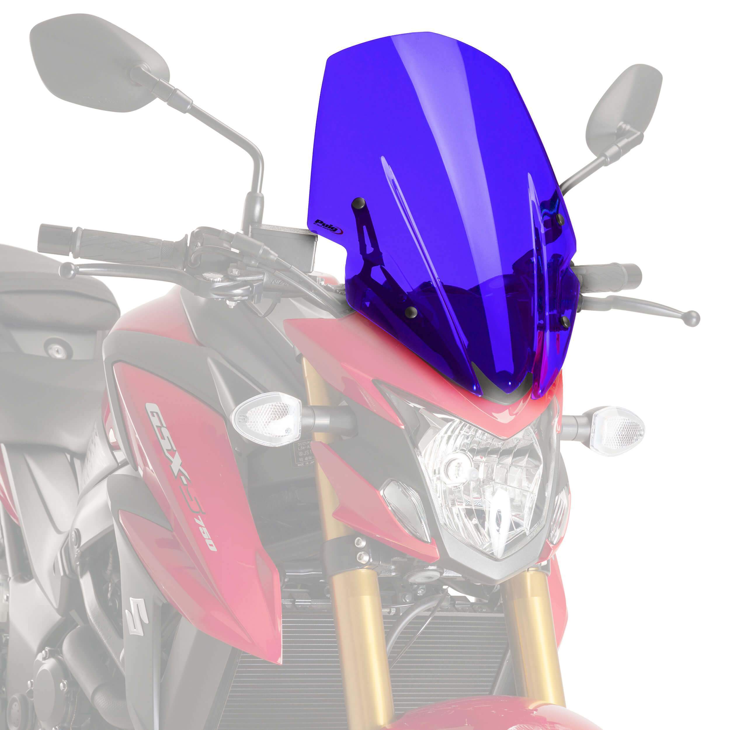 Puig Touring Screen | Blue | Suzuki GSX-S 750 2017>2021 -  Shop name