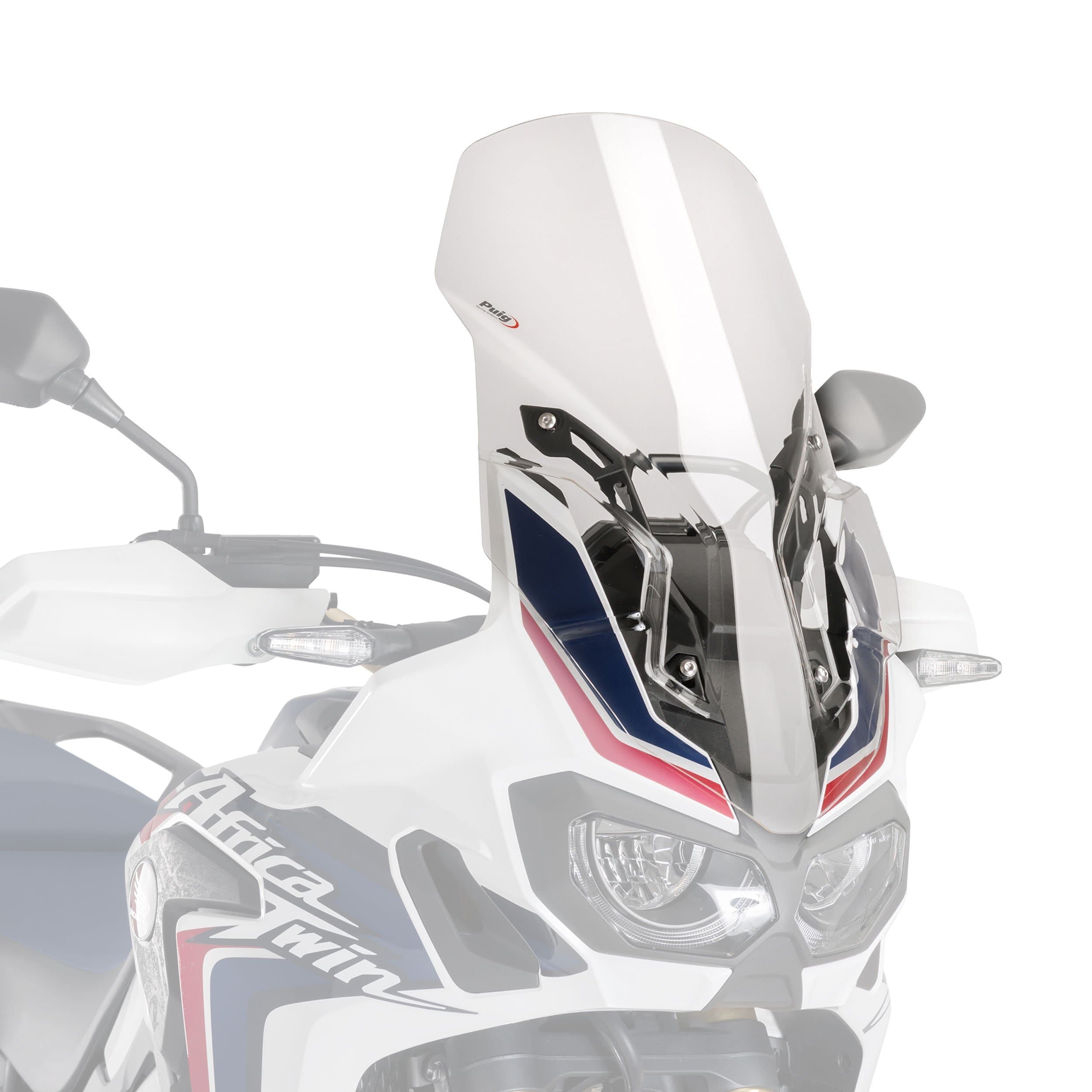 Puig Touring Screen | Clear | Honda CRF 1000 L Africa Twin Adventure Sports 2018>2019-M8905W-Screens-Pyramid Motorcycle Accessories