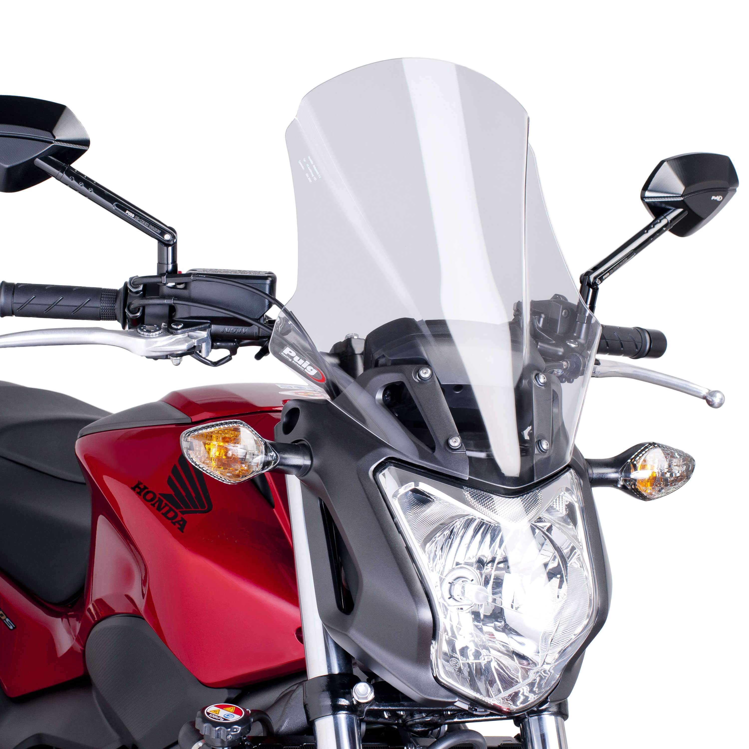 Puig Touring Screen | Clear | Honda NC 750 S 2014>Current-M6361W-Screens-Pyramid Motorcycle Accessories