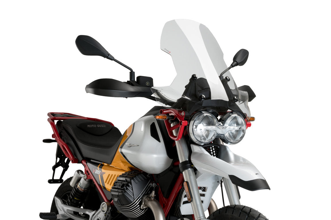 Puig Touring Screen | Clear | Moto Guzzi V85 TT 2021>Current-M21176W-Screens-Pyramid Motorcycle Accessories