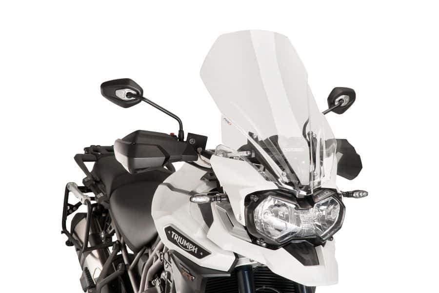 Puig Touring Screen | Clear | Triumph Explorer 1200 XC/XCX/XRA/Low 2016>2017-M8915W-Screens-Pyramid Motorcycle Accessories