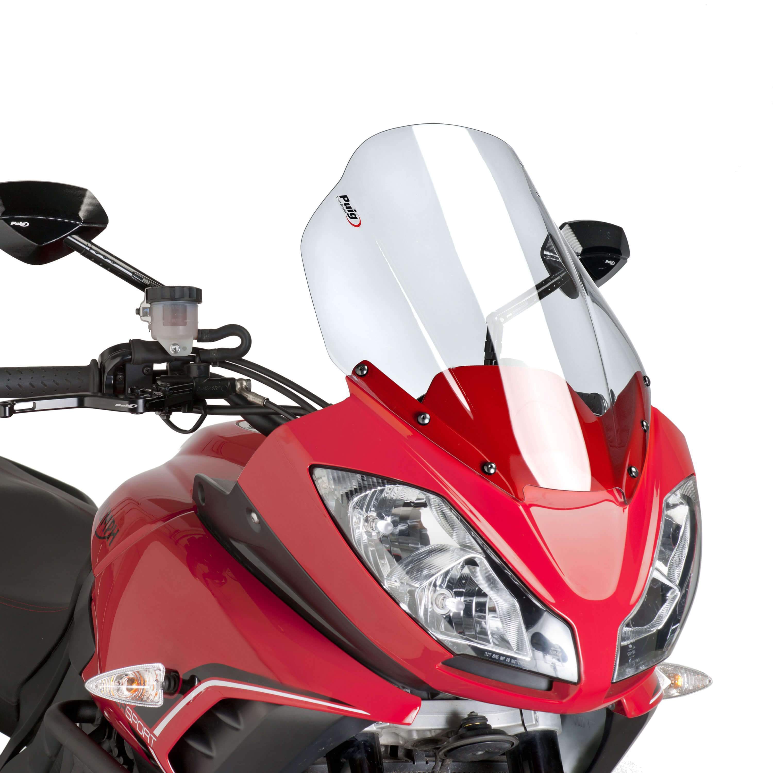 Puig Touring Screen | Clear | Triumph Tiger 1050 Sport 2013>2015-M4359W-Screens-Pyramid Motorcycle Accessories