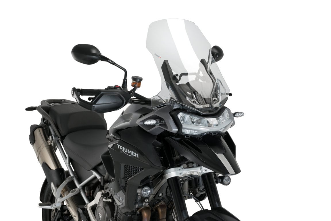 Puig Touring Screen | Clear | Triumph Tiger 1200 Rally Explorer 2022>Current-Screens-Pyramid Motorcycle Accessories