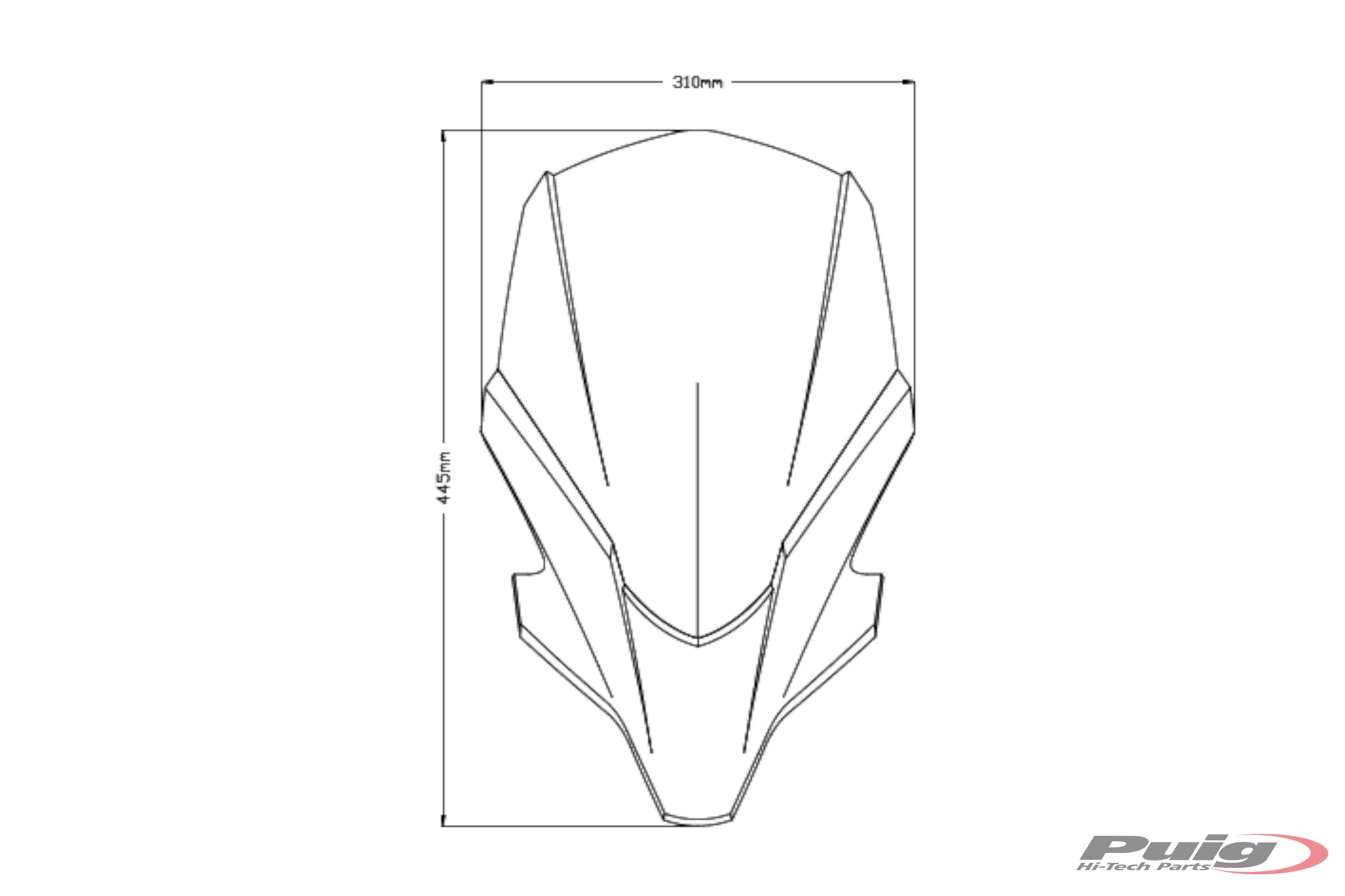 Puig Touring Screen | Clear | Yamaha MT-07 2021>2024-Screens-Pyramid Motorcycle Accessories