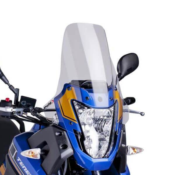 Puig Touring Screen | Clear | Yamaha XT 660 Z Tenere 2008>2016-Screens-Pyramid Motorcycle Accessories
