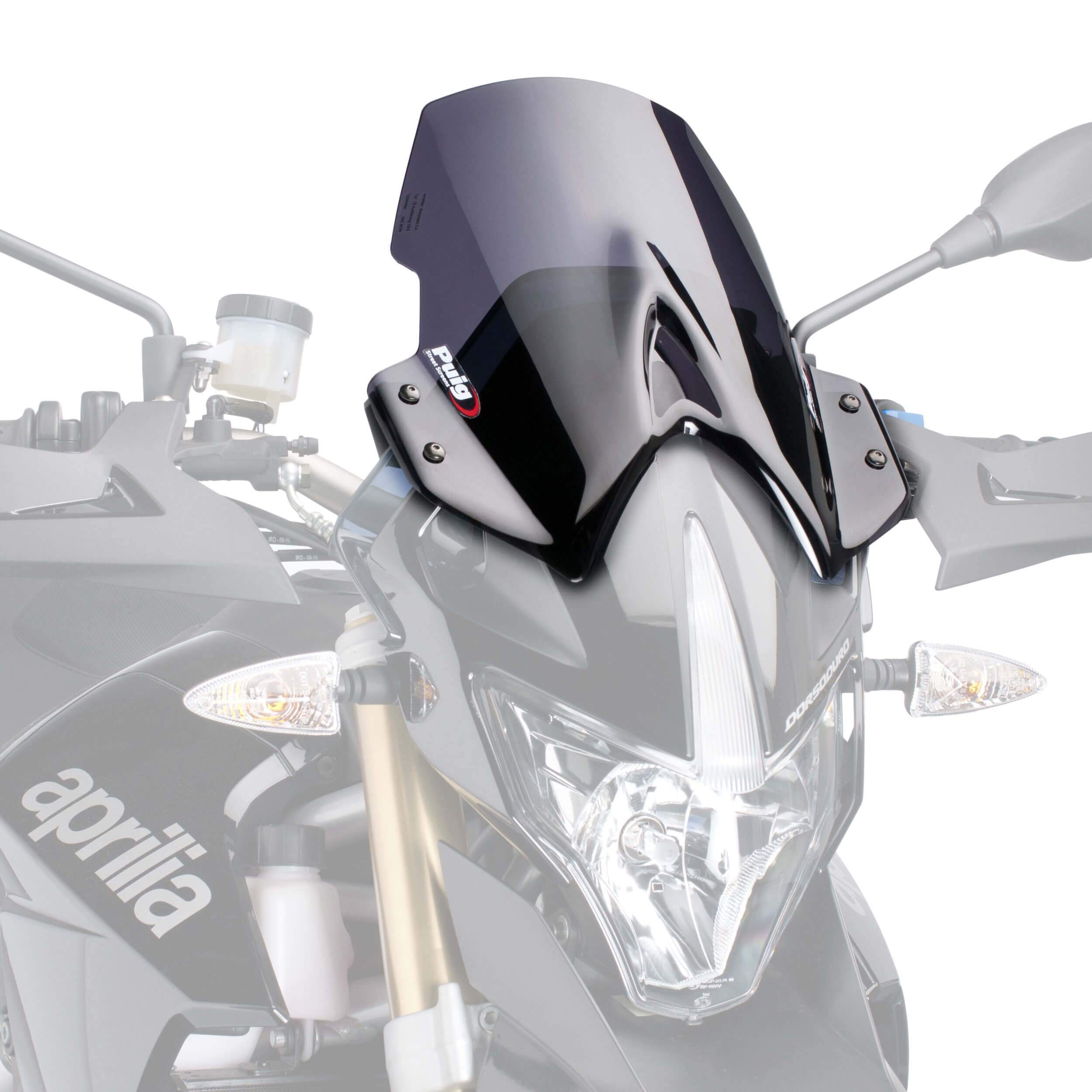 Puig Touring Screen | Dark Smoke | Aprilia Dorsoduro 750 2009>2016-Screens-Pyramid Motorcycle Accessories
