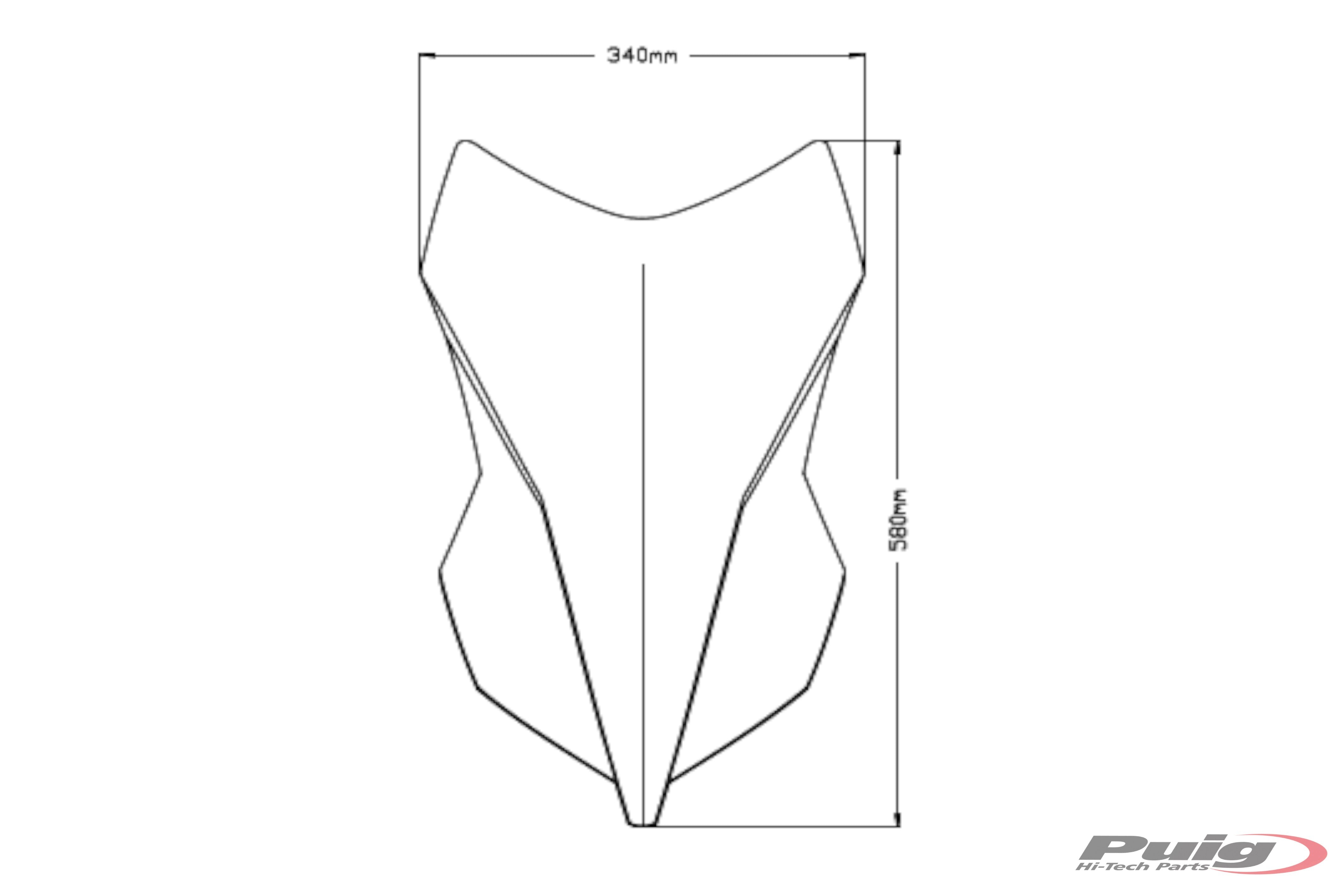 Puig Touring Screen | Dark Smoke | Benelli TRK 251 2020>Current -  Shop name