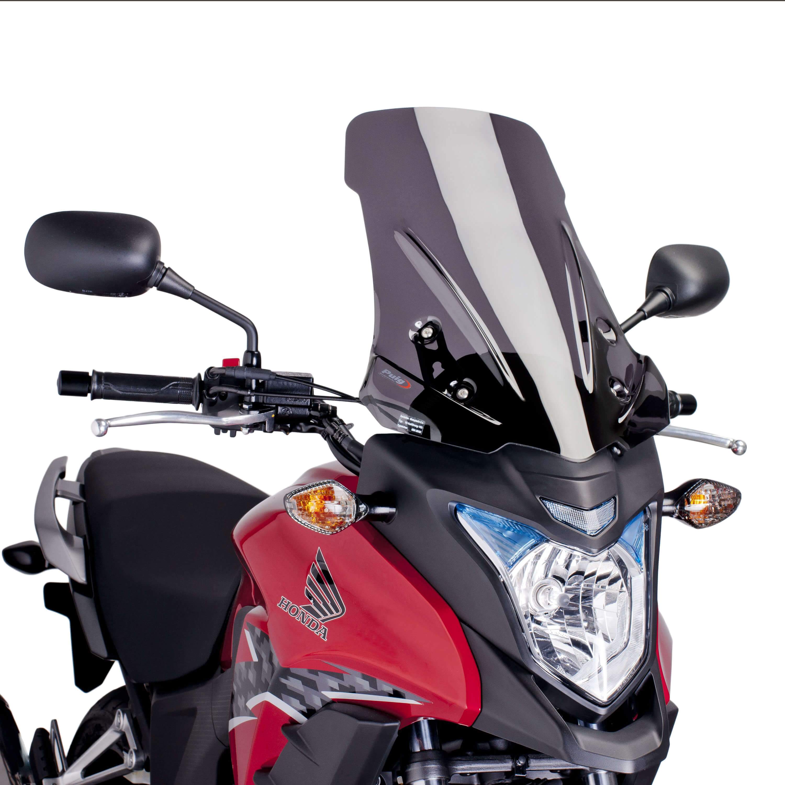 Puig Touring Screen | Dark Smoke | Honda CB 500 X 2013>2015-M6480F-Screens-Pyramid Motorcycle Accessories