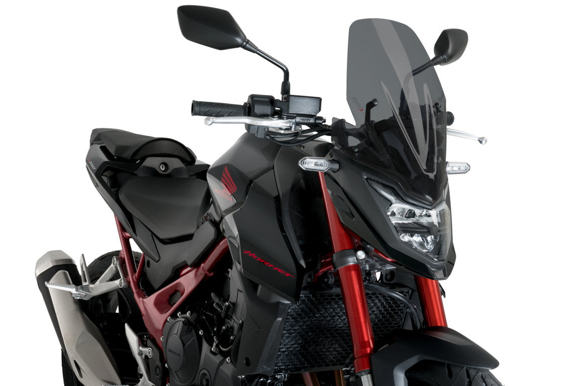 Puig Touring Screen | Dark Smoke | Honda CB 750 Hornet 2023>Current-M21480F-Screens-Pyramid Motorcycle Accessories