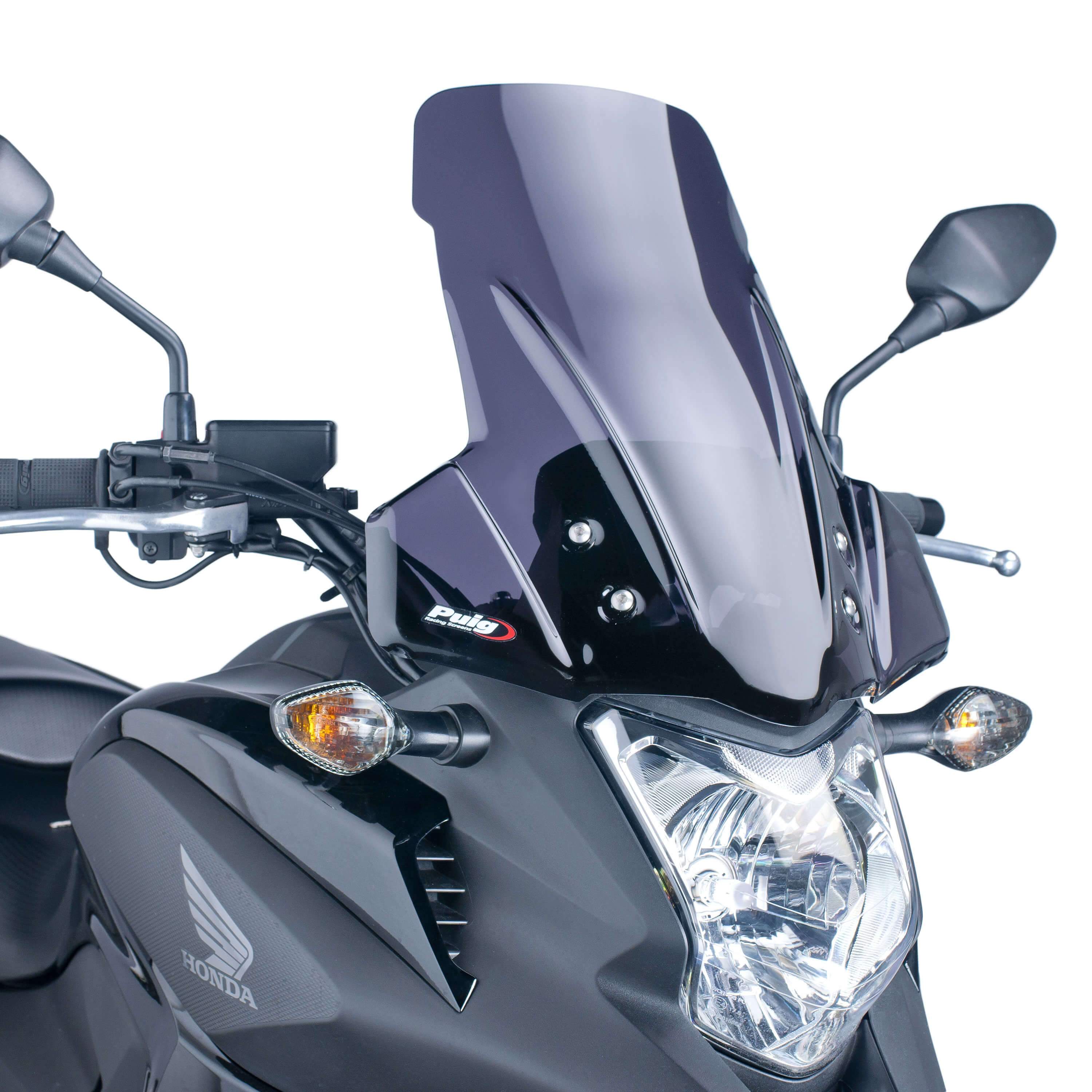 Puig Touring Screen | Dark Smoke | Honda NC 700 X 2012>2013-Screens-Pyramid Motorcycle Accessories