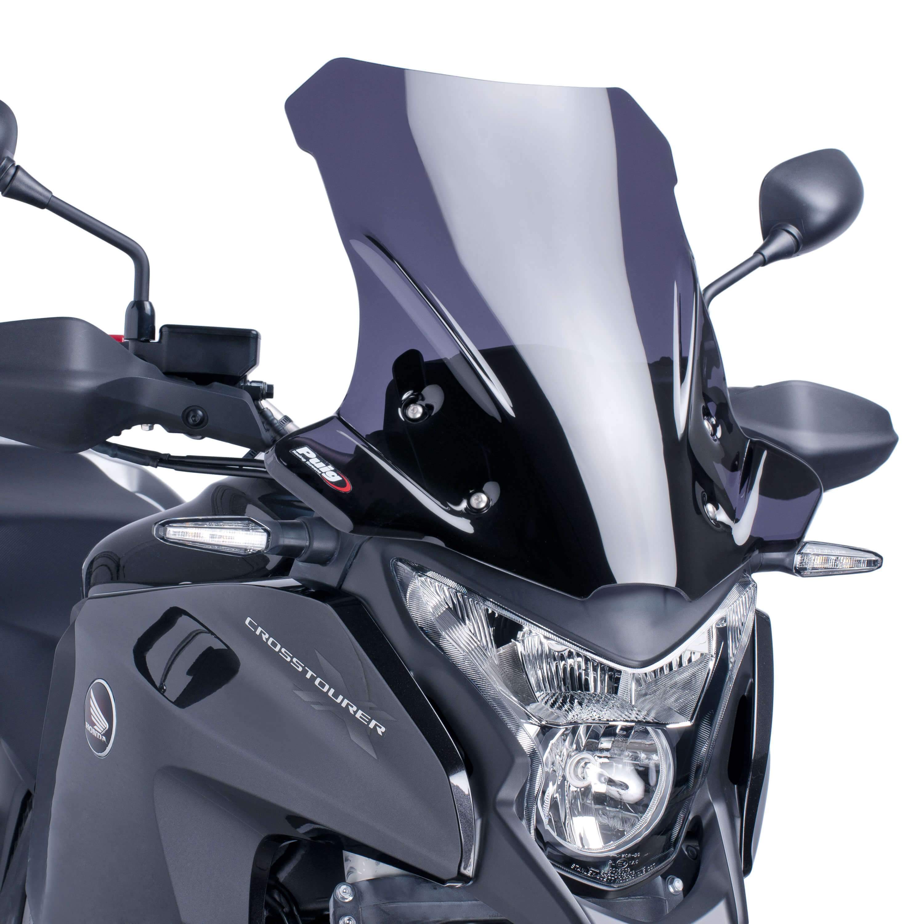 Puig Touring Screen | Dark Smoke | Honda VFR 1200 X Crosstourer 2012>2015-M5993F-Screens-Pyramid Motorcycle Accessories