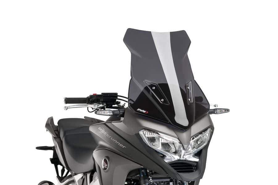 Puig Touring Screen | Dark Smoke | Honda VFR 800 X Crossrunner 2015>2016-M7626F-Screens-Pyramid Motorcycle Accessories