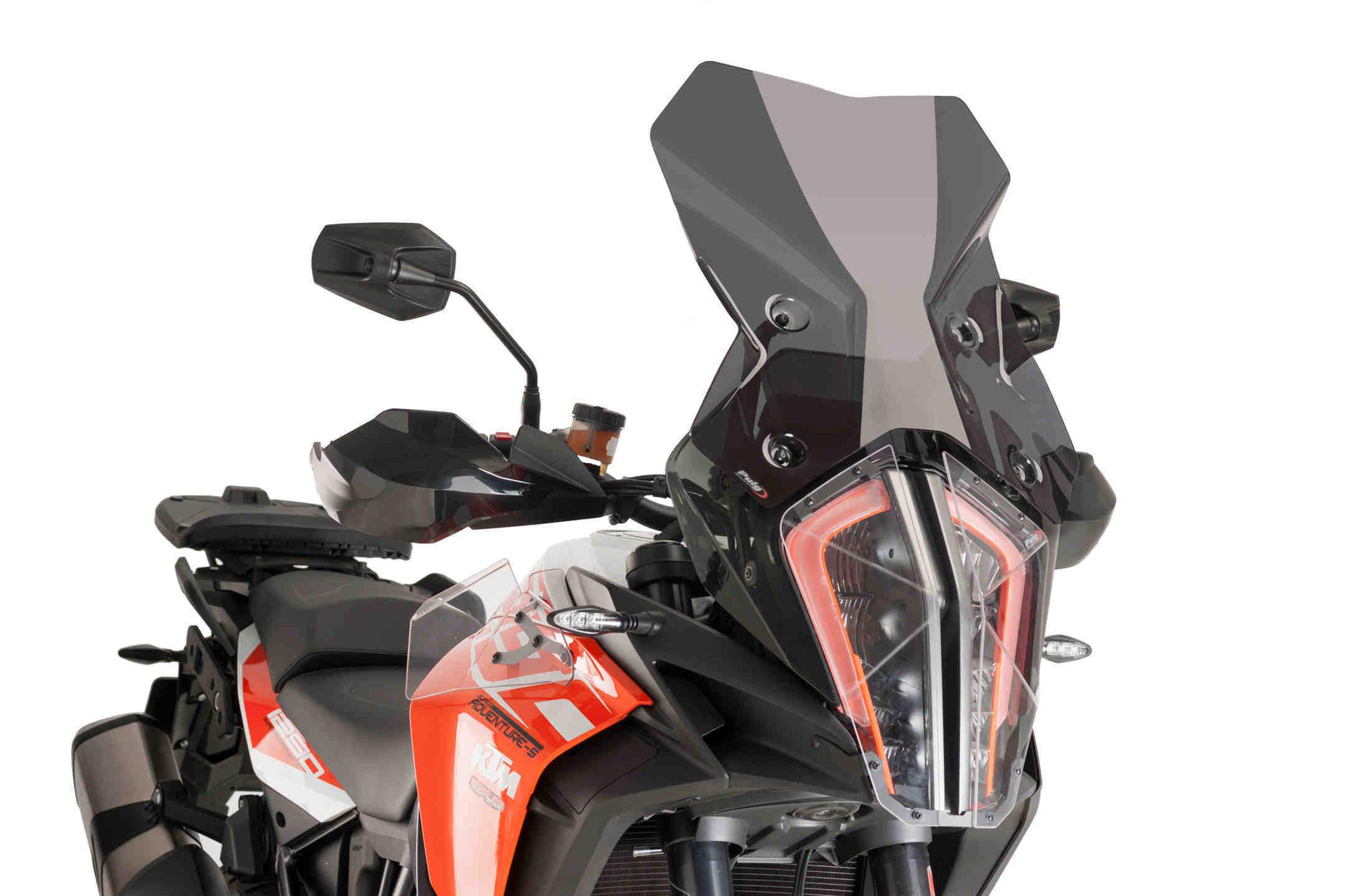Puig Touring Screen | Dark Smoke | KTM 1290 Super Adventure R 2017>2020-M9717F-Screens-Pyramid Motorcycle Accessories
