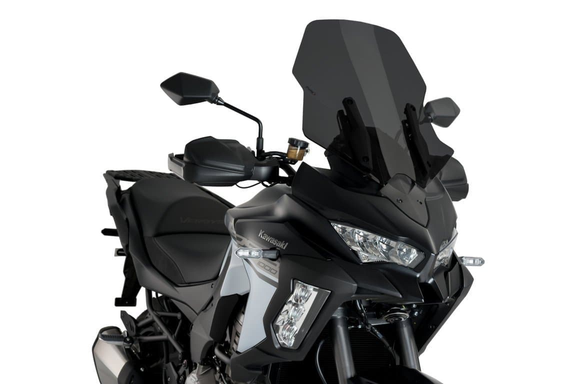 Puig Touring Screen | Dark Smoke | Kawasaki Versys 1000 SE 2019>Current-M3640F-Screens-Pyramid Motorcycle Accessories