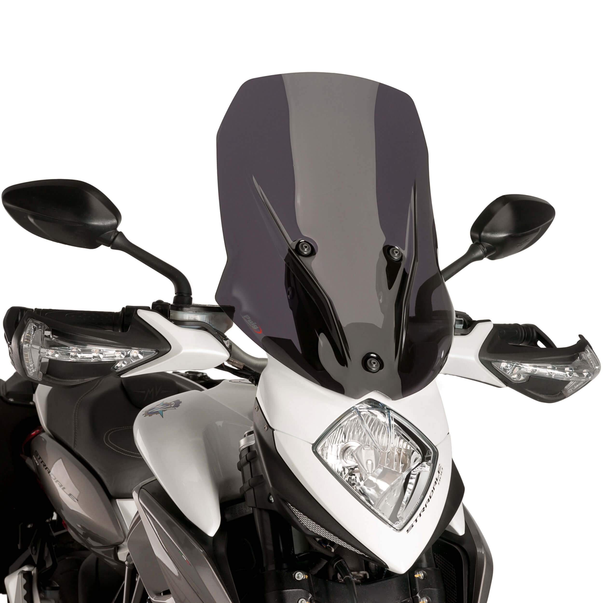 Puig Touring Screen | Dark Smoke | MV Agusta Stradale 800 2015>2016-Screens-Pyramid Motorcycle Accessories