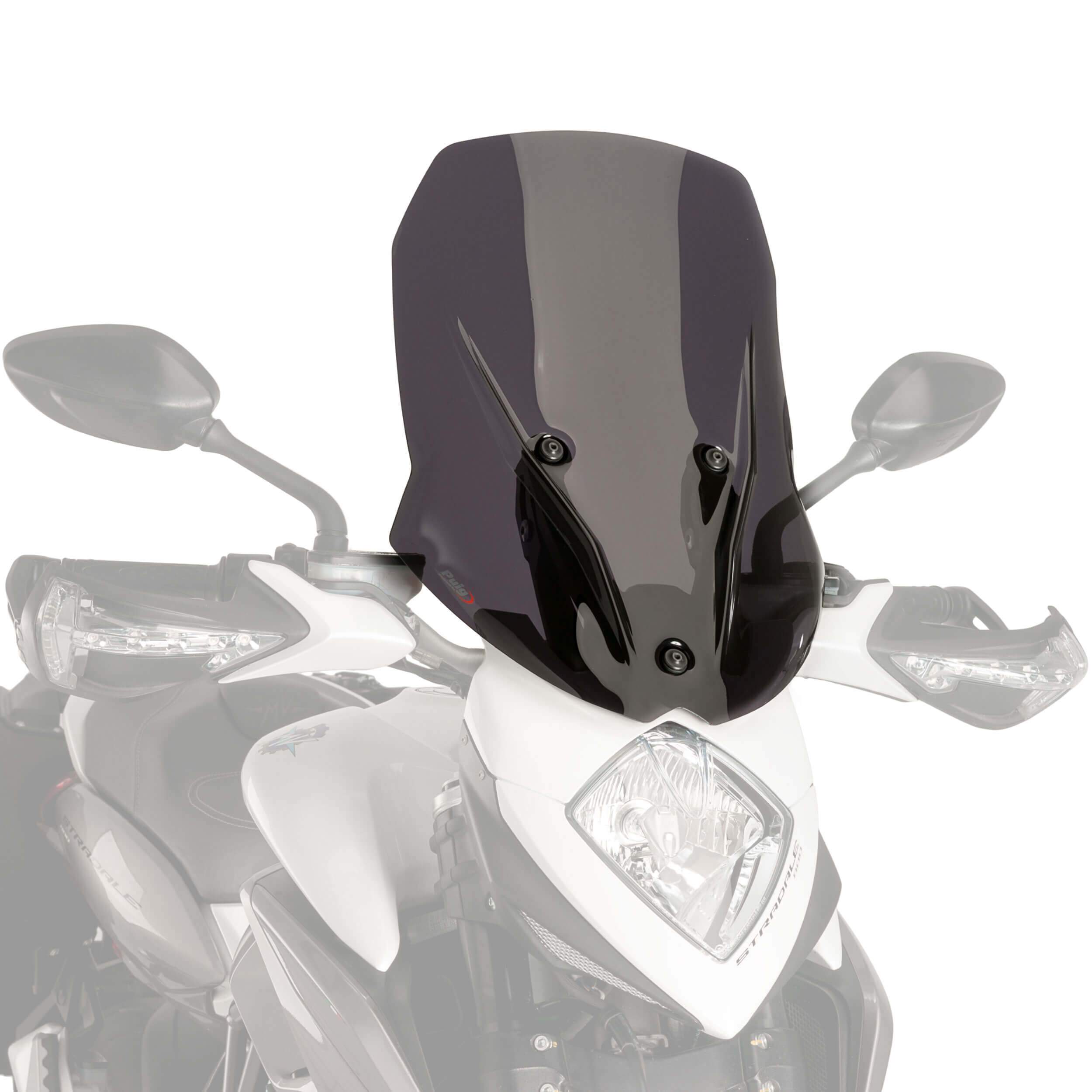Puig Touring Screen | Dark Smoke | MV Agusta Stradale 800 2015>2016-Screens-Pyramid Motorcycle Accessories