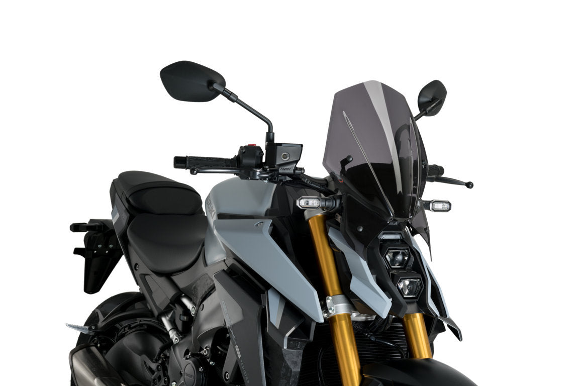 Puig Touring Screen | Dark Smoke | Suzuki GSX-S 1000 2021>2024-Screens-Pyramid Motorcycle Accessories
