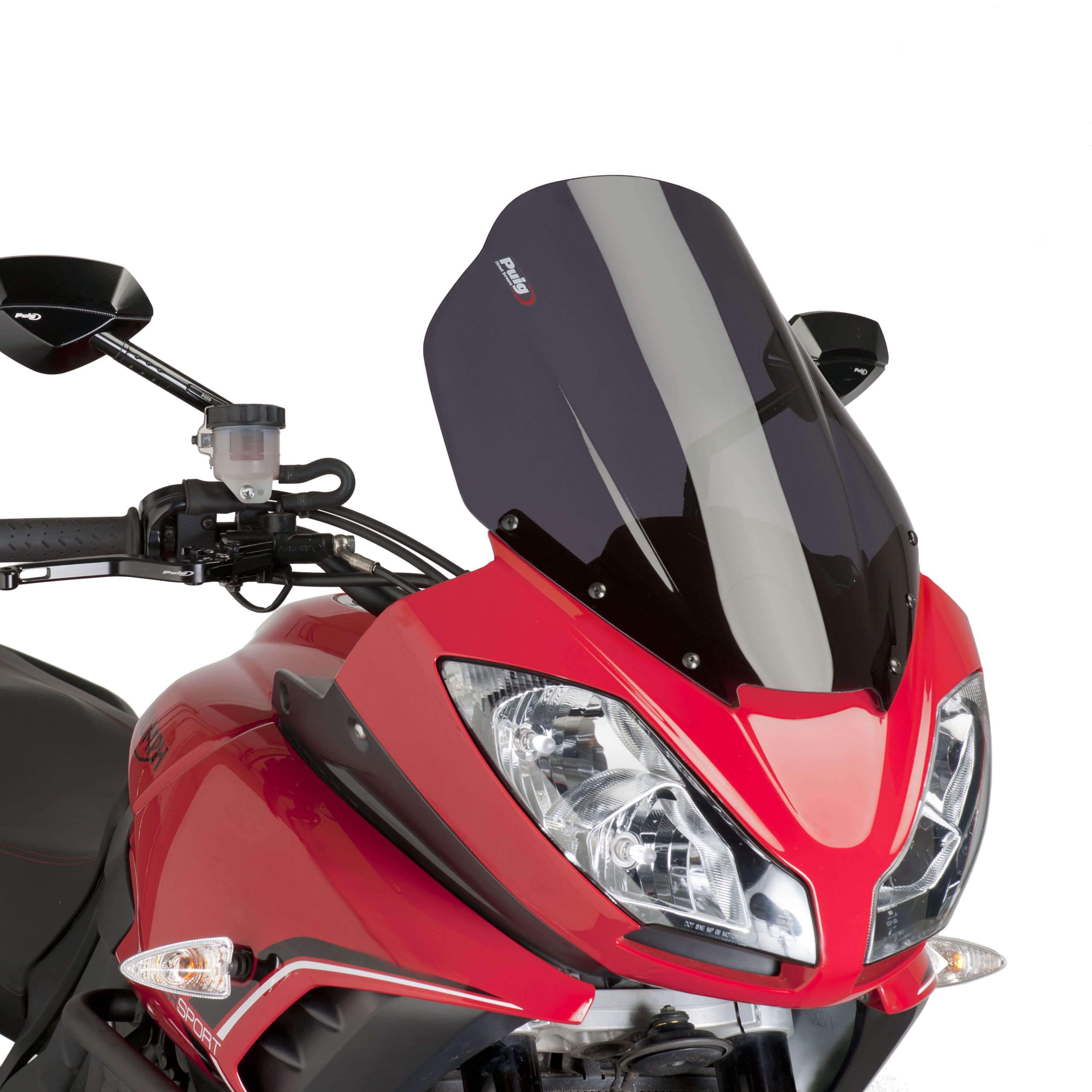 Puig Touring Screen | Dark Smoke | Triumph Tiger 1050 2007>2013-Screens-Pyramid Motorcycle Accessories