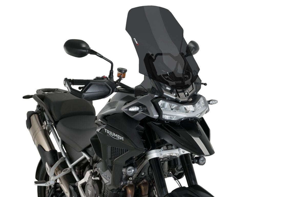 Puig Touring Screen | Dark Smoke | Triumph Tiger 1200 Rally Explorer 2022>Current-Screens-Pyramid Motorcycle Accessories